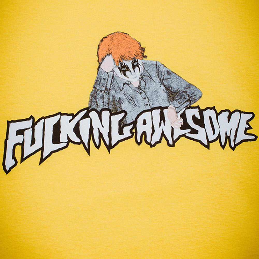 Fucking Awesome Aidan Painting Stamp Logo Tee Daisy