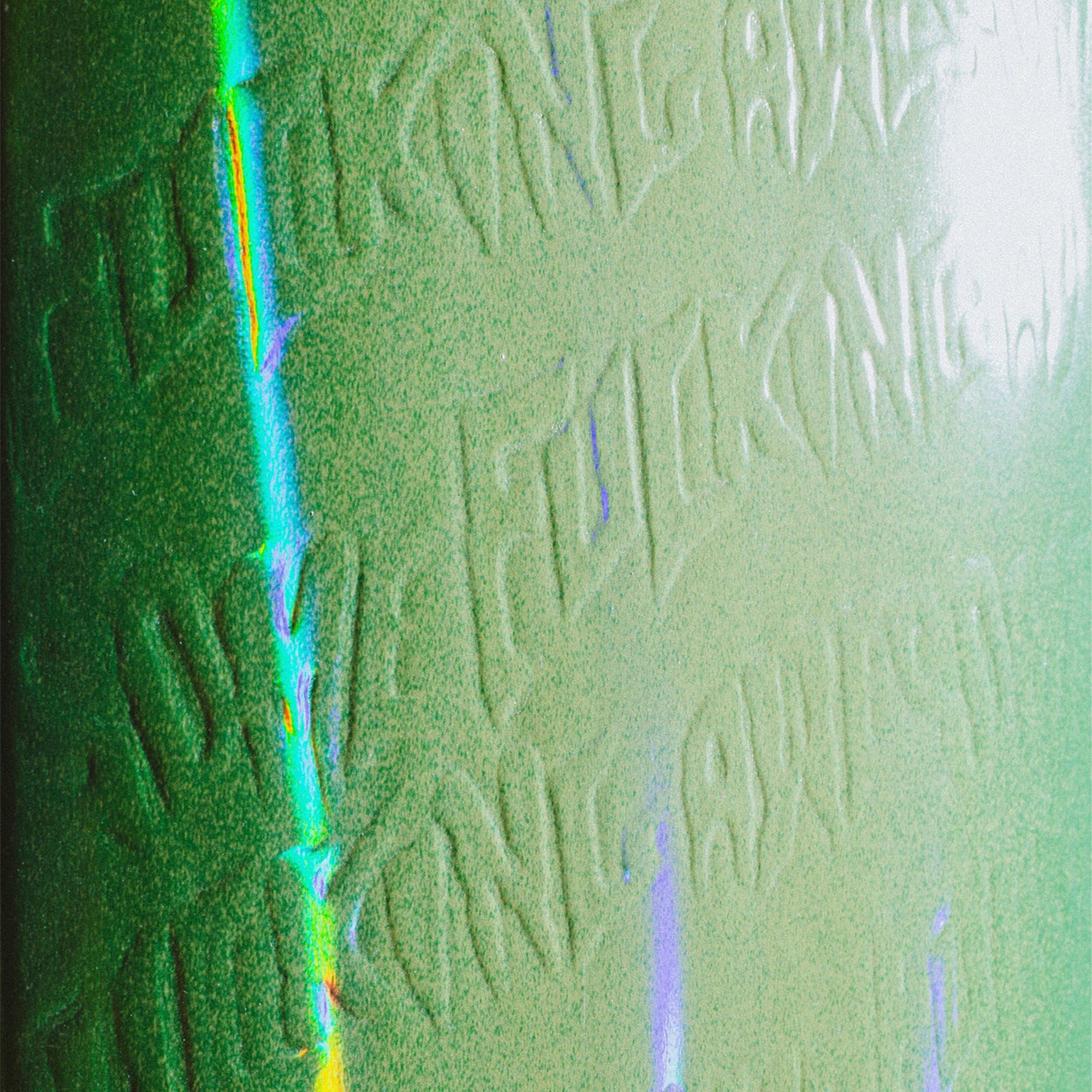 Fucking Awesome Neon Green Stamp Embossed Skateboard Deck 8"