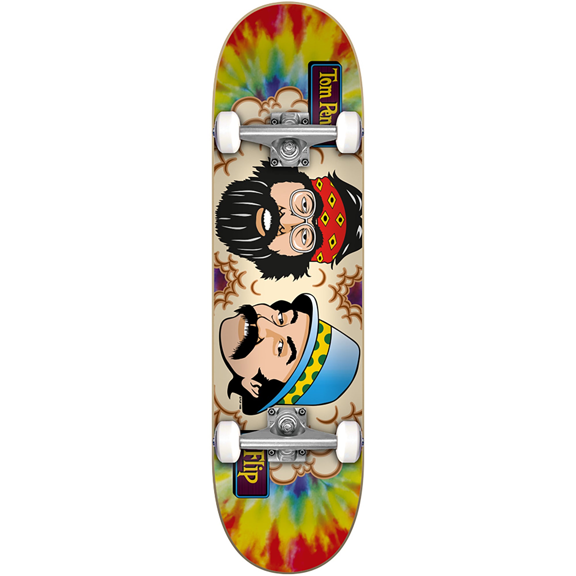 Flip Tom Penny Toms Friends Tie Dye Complete Skateboard 7.75"