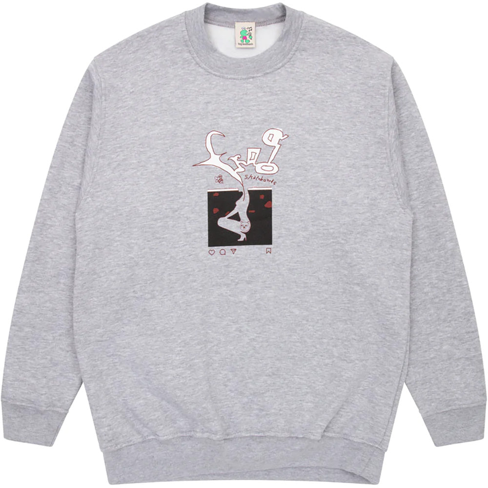 Frog Instagram Ads Crewneck Grey