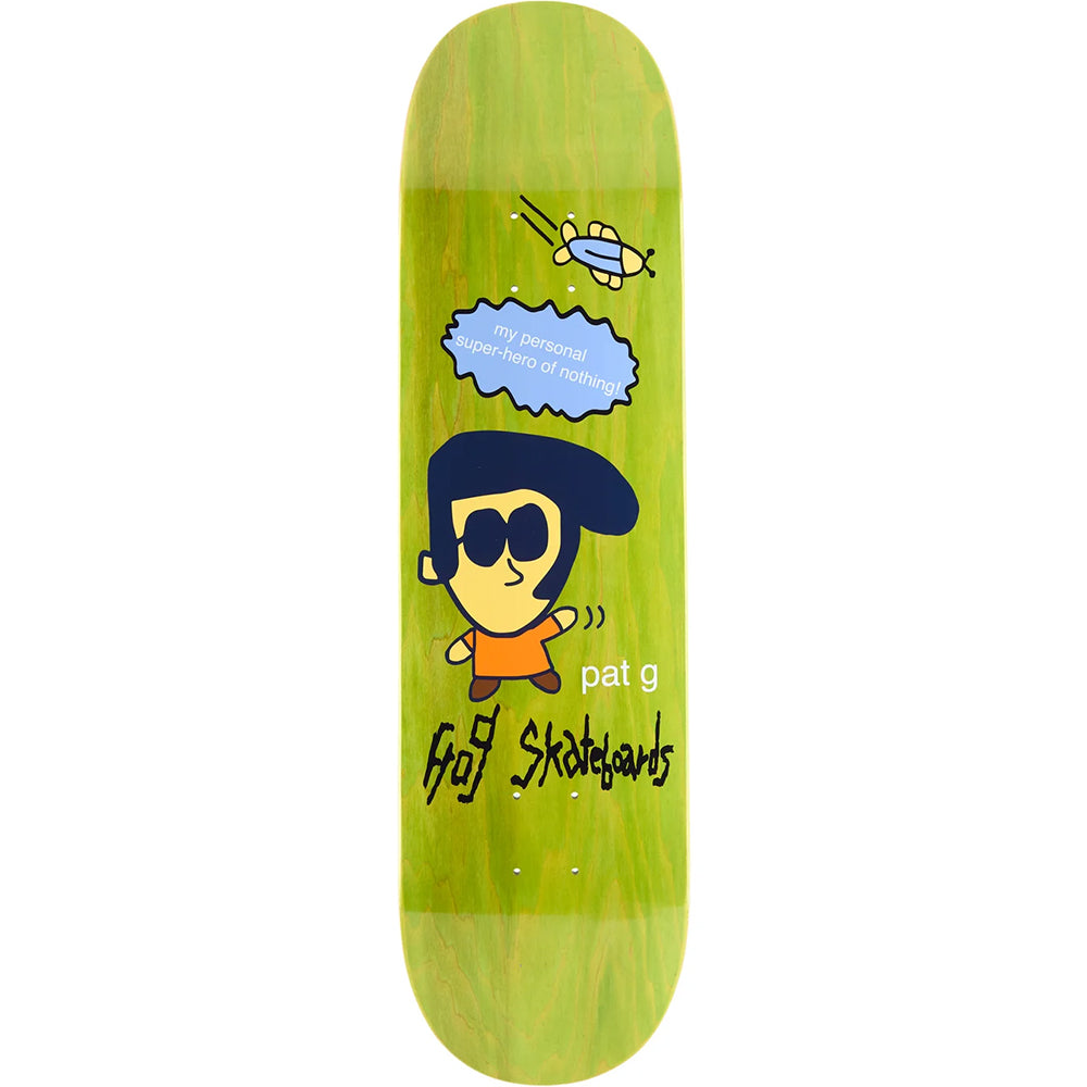 Frog Pat Gallaher Super Hero Skateboard Deck 8.25"