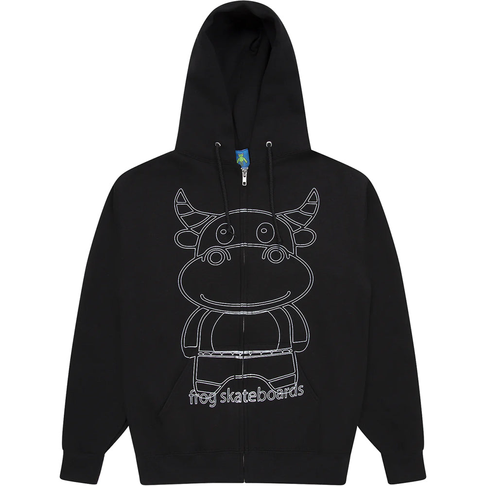 Frog Totally Awesome Zip Hoodie Black