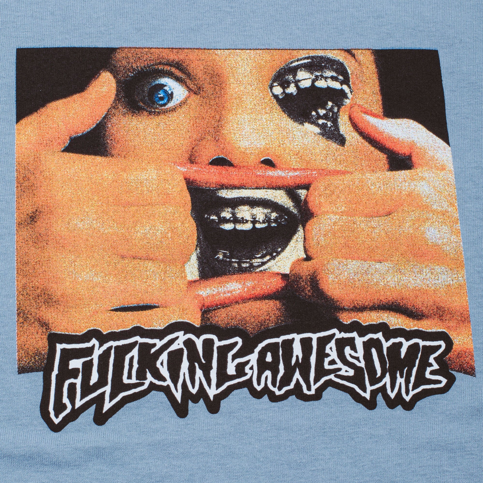 Fucking Awesome Brace Face Tee Stone