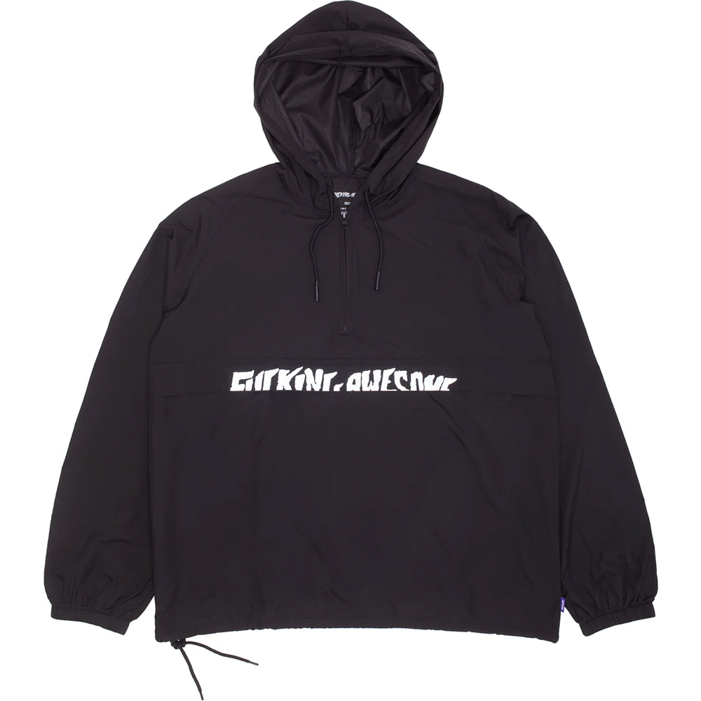 Fucking Awesome Cut Off Anorak Pullover Black