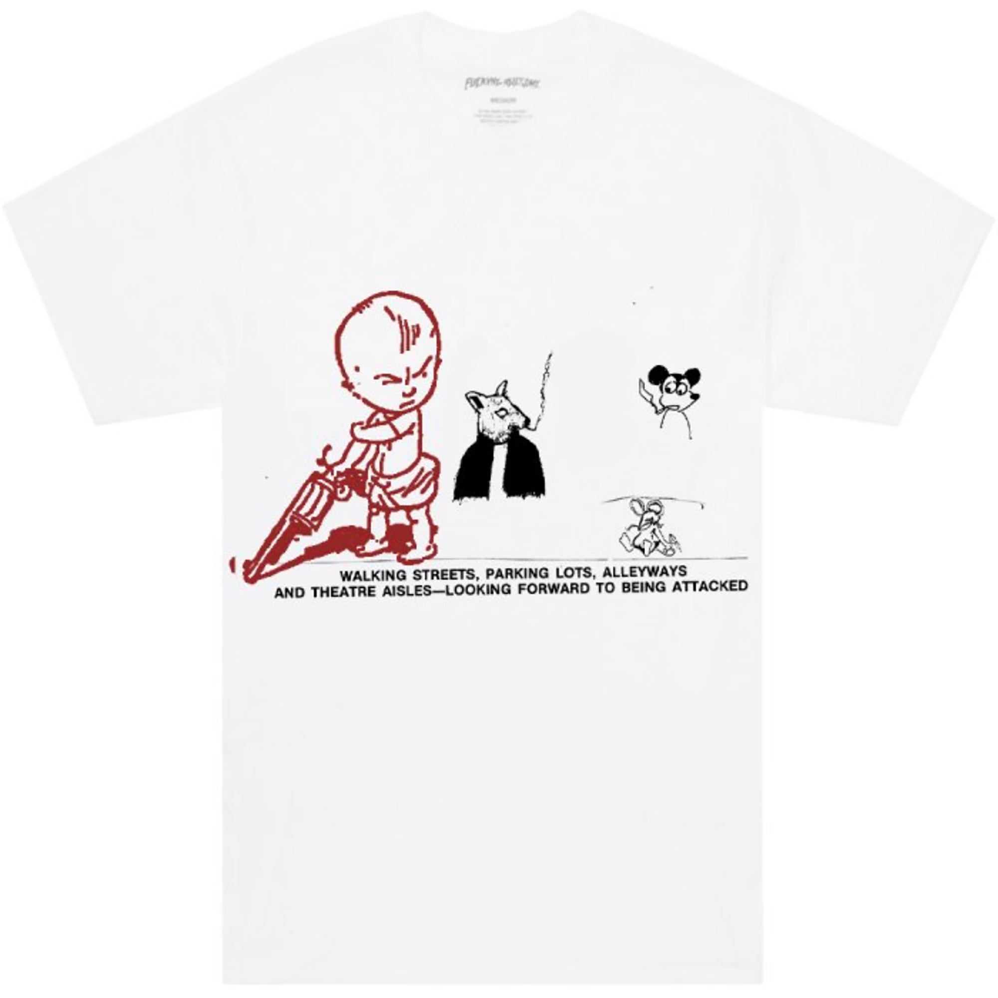 Fucking Awesome Depression Test Print Short Sleeve Tee White