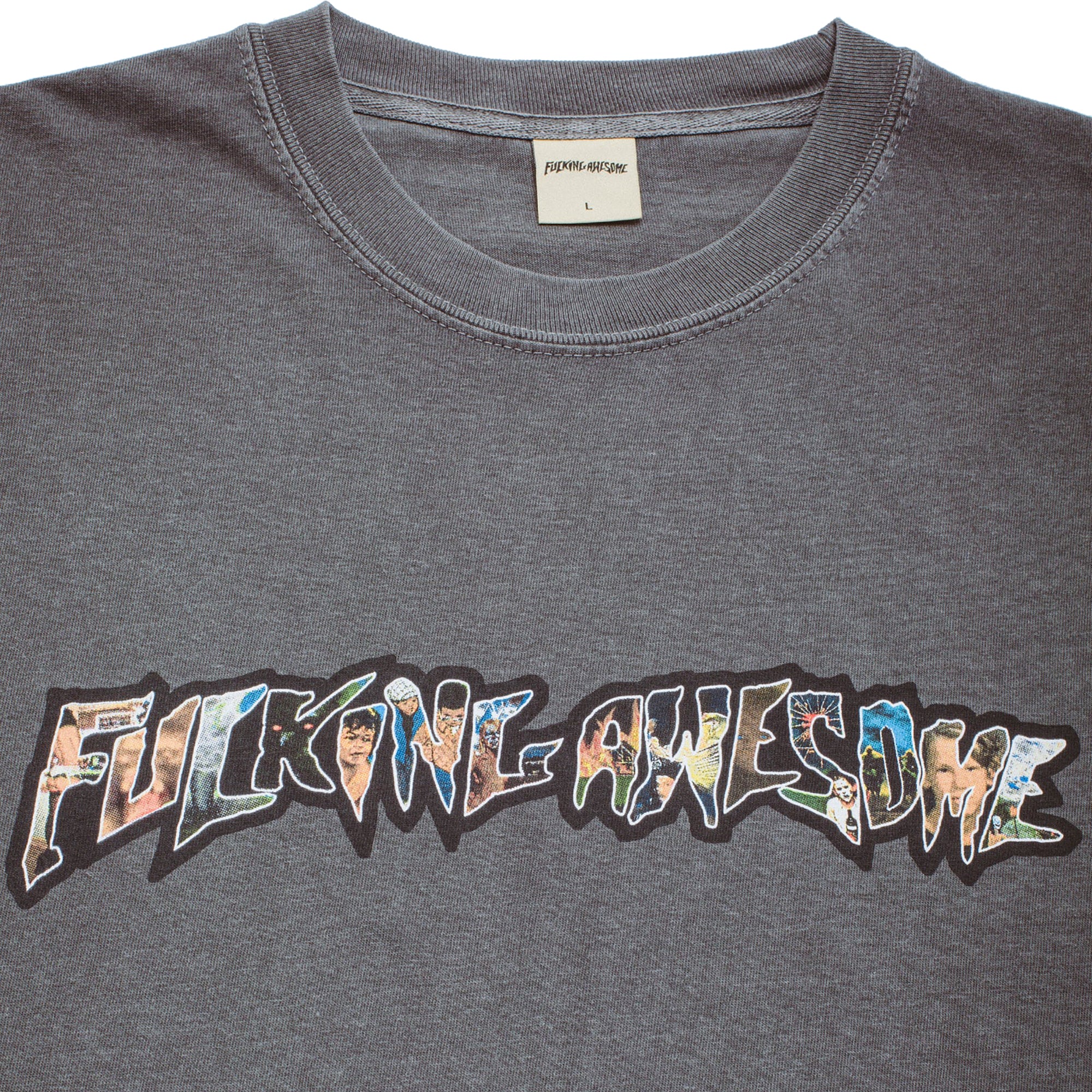 Fucking Awesome Dill Collage Logo Short Sleeve Tee Pepper