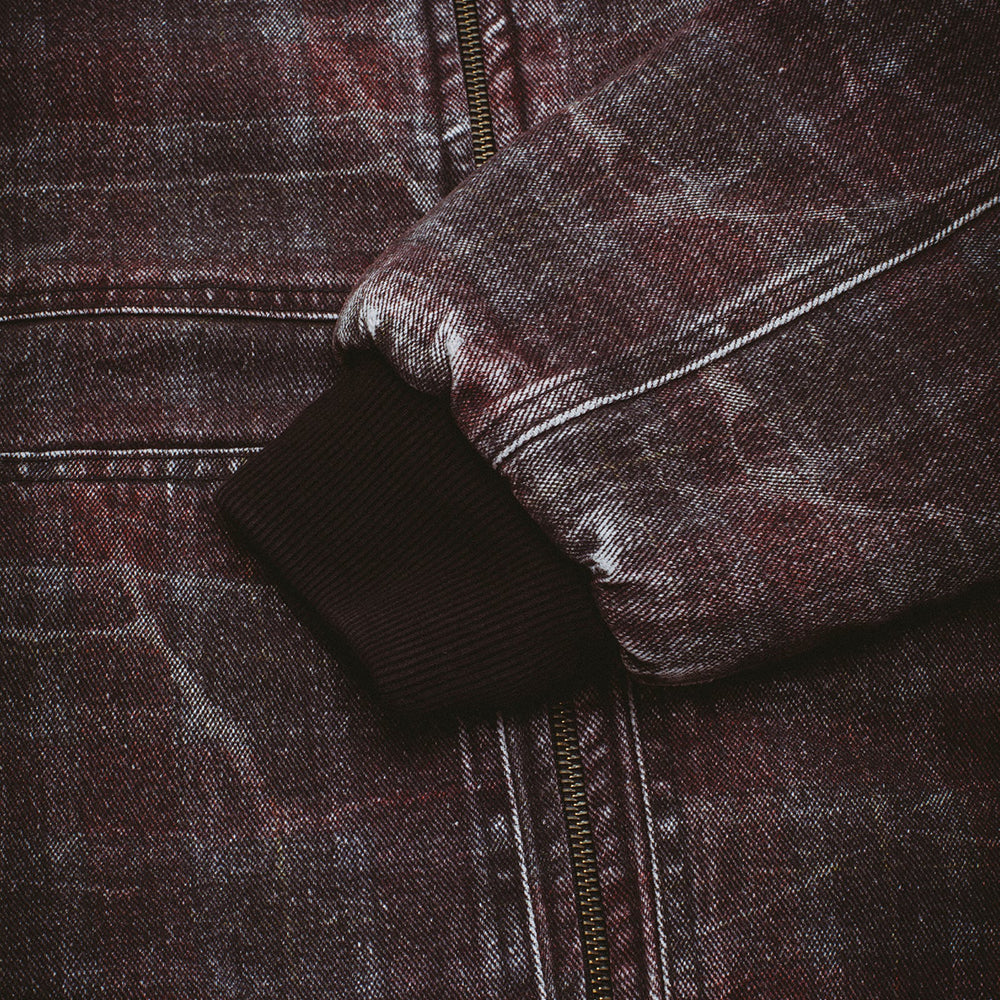 Fucking Awesome Distressed Plaid KO Work Jacket Brown/Maroon