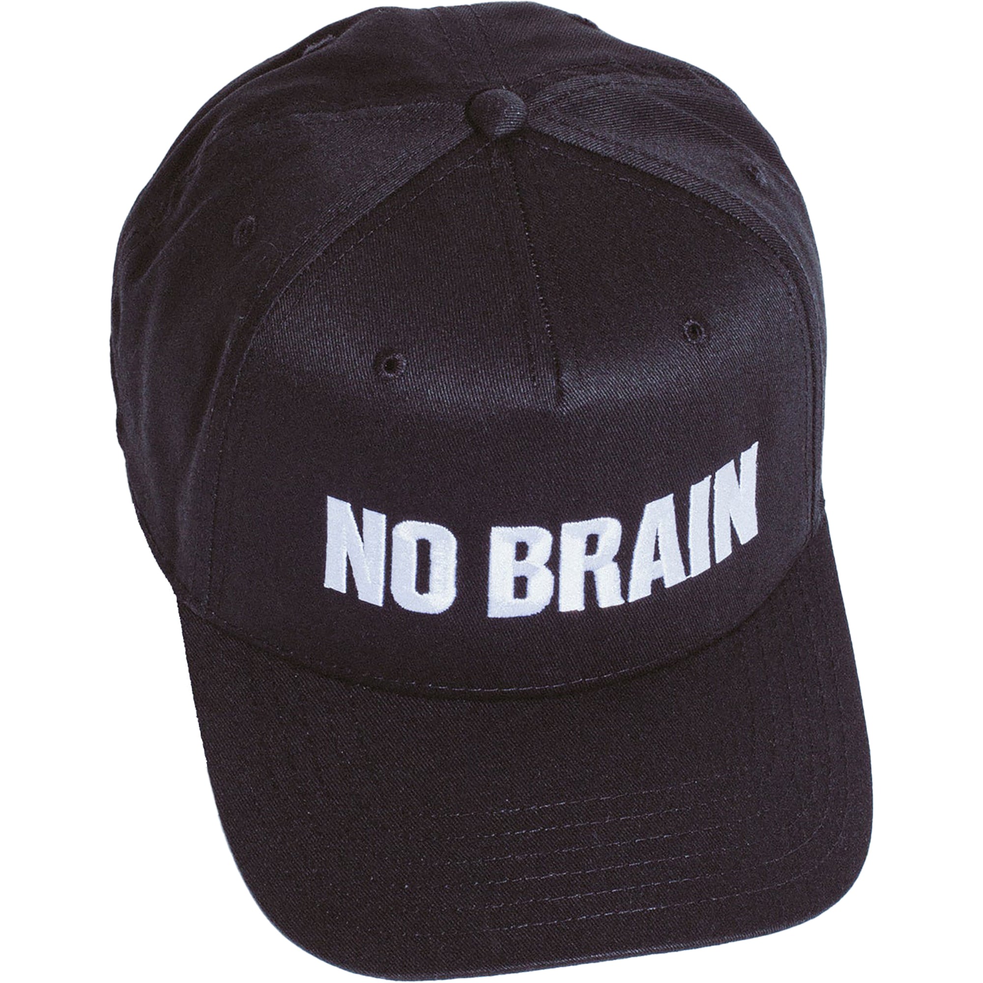 Fucking Awesome No Brain 6 Panel Snapback Cap Black