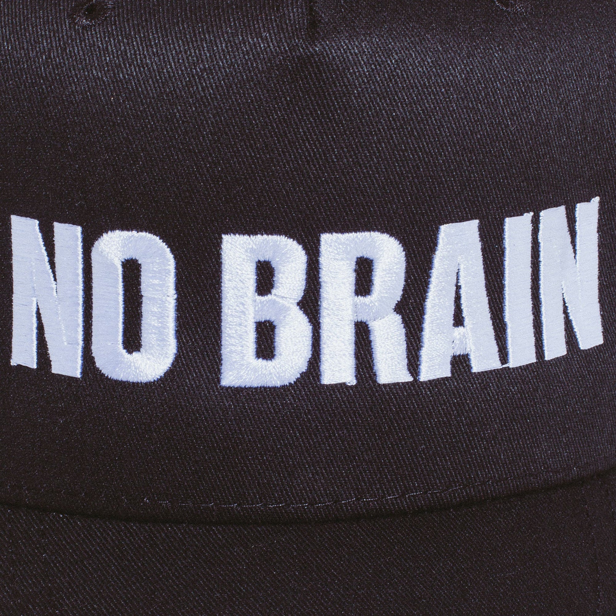 Fucking Awesome No Brain 6 Panel Snapback Cap Black