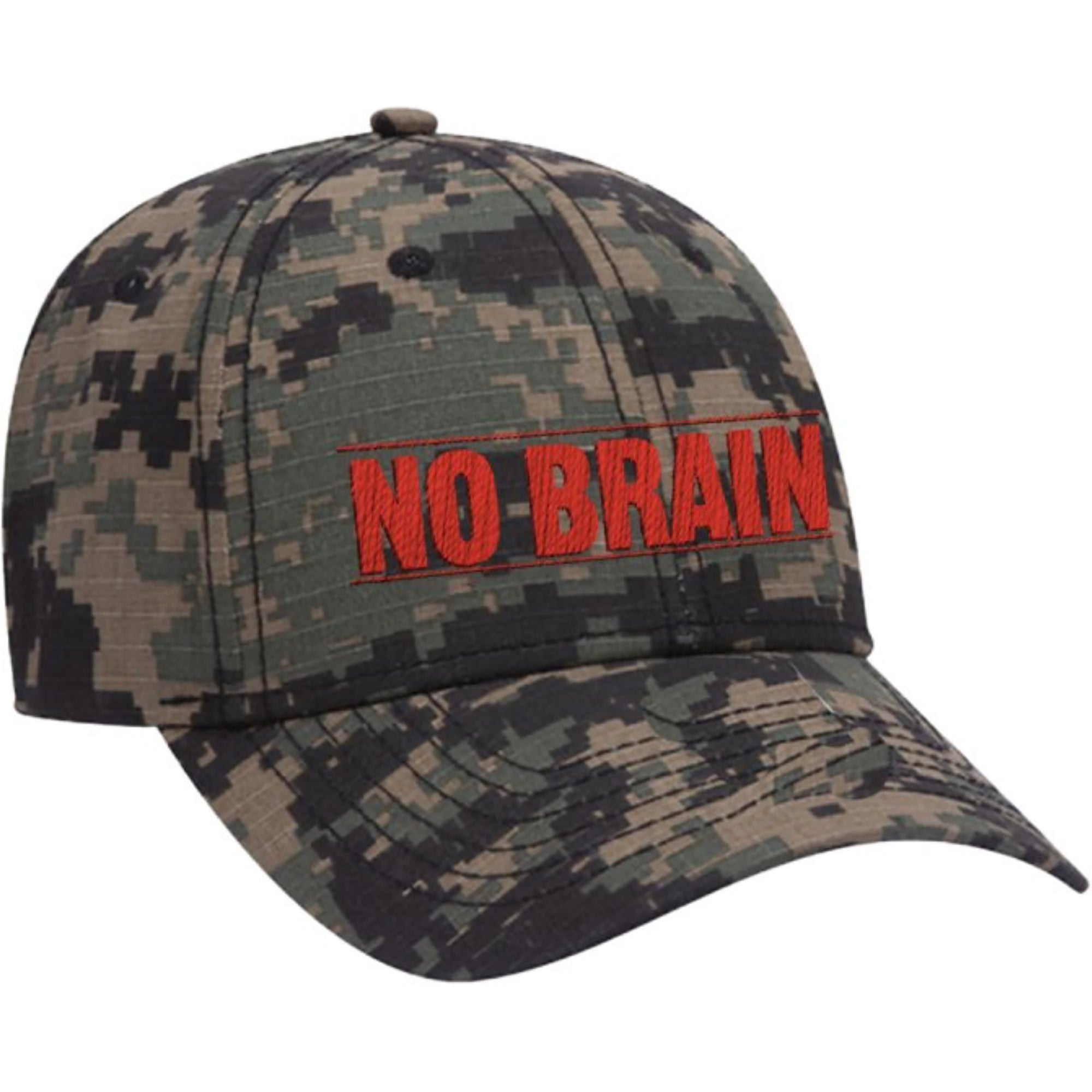 Fucking Awesome No Brain 6 Panel Snapback Cap Camo