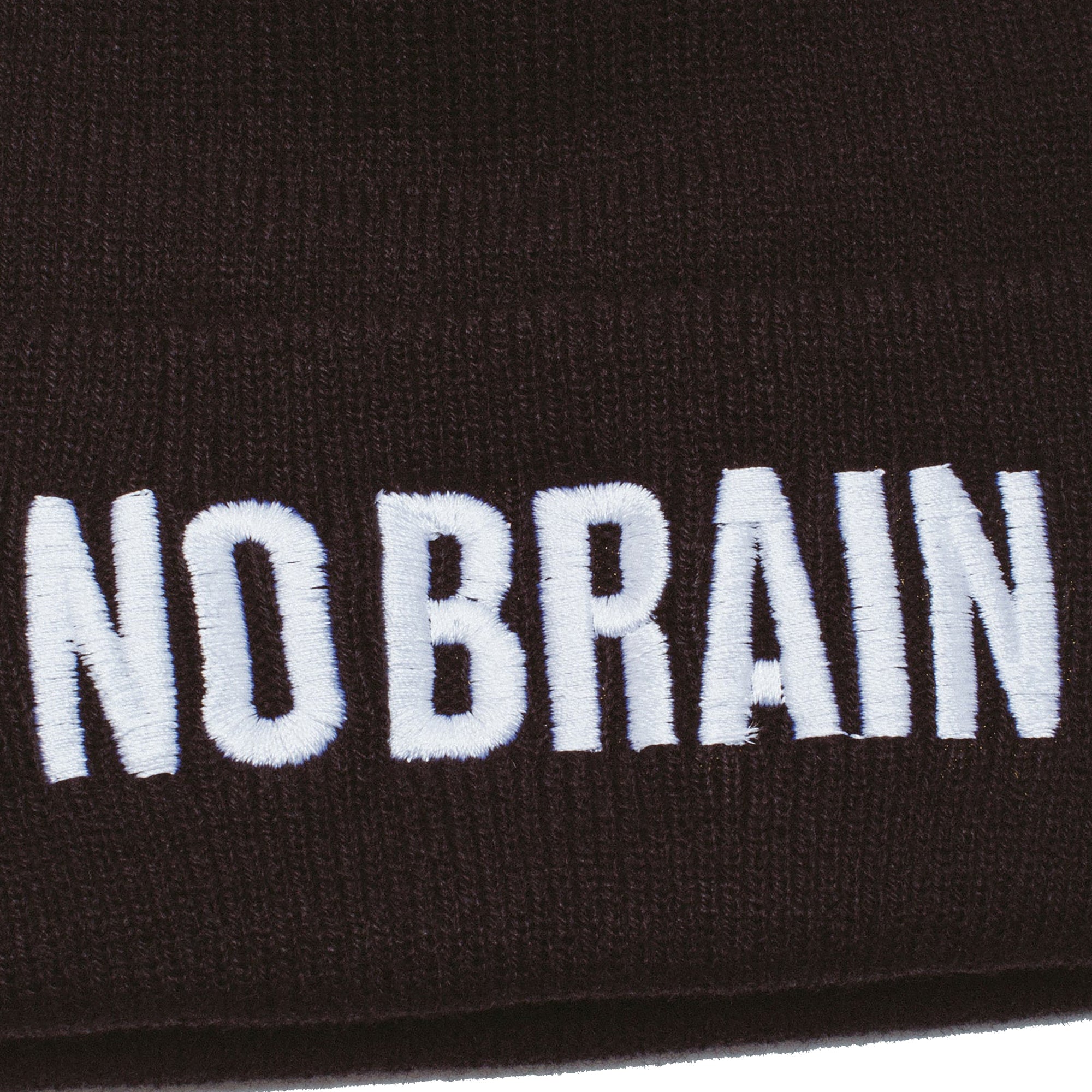 Fucking Awesome No Brain Cuffed Beanie Black
