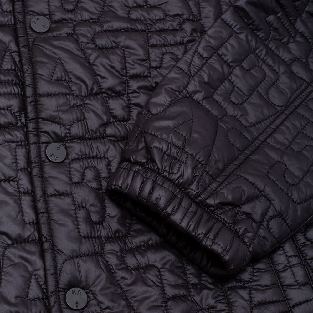 Fucking Awesome Quilted Coaches Jacket Black