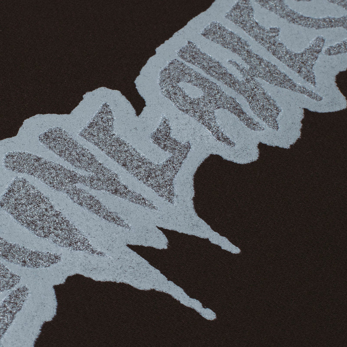 Fucking Awesome Reflective Drip Logo Hoodie Black