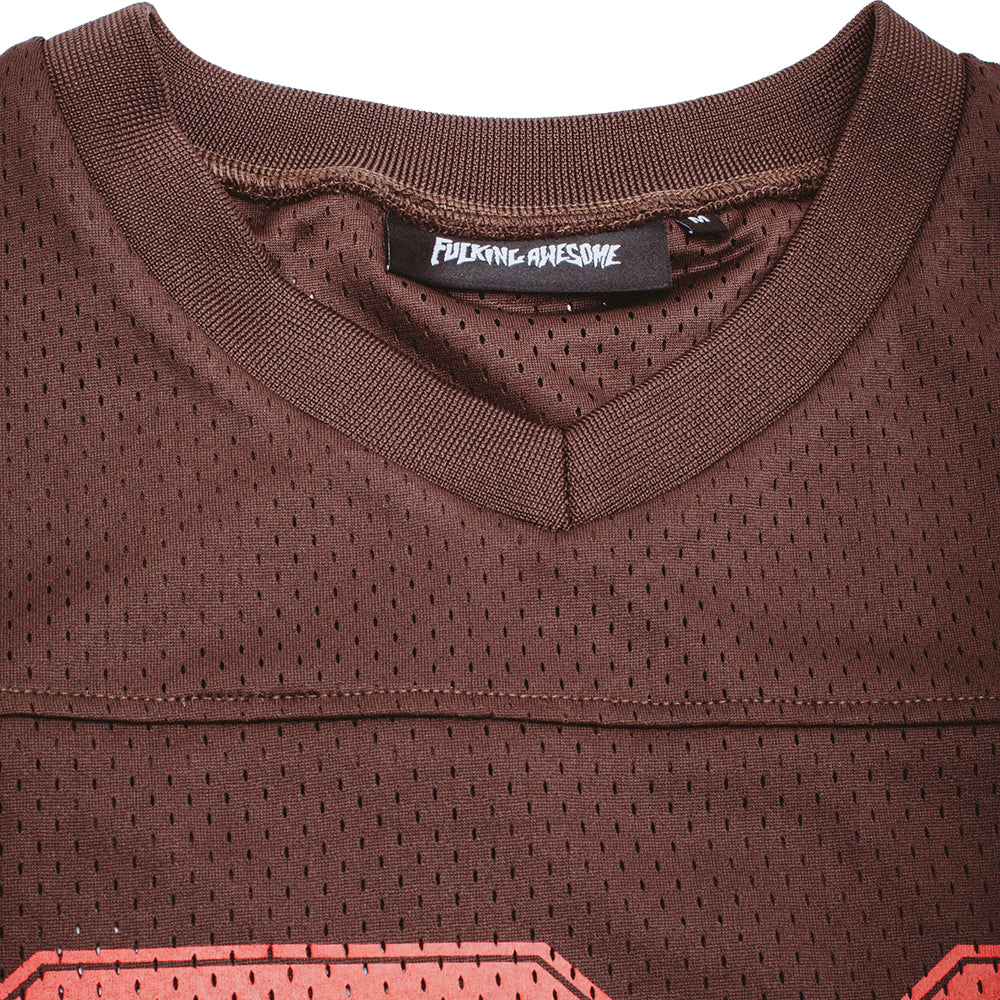 Fucking Awesome Stamp Logo Practice Jersey Brown