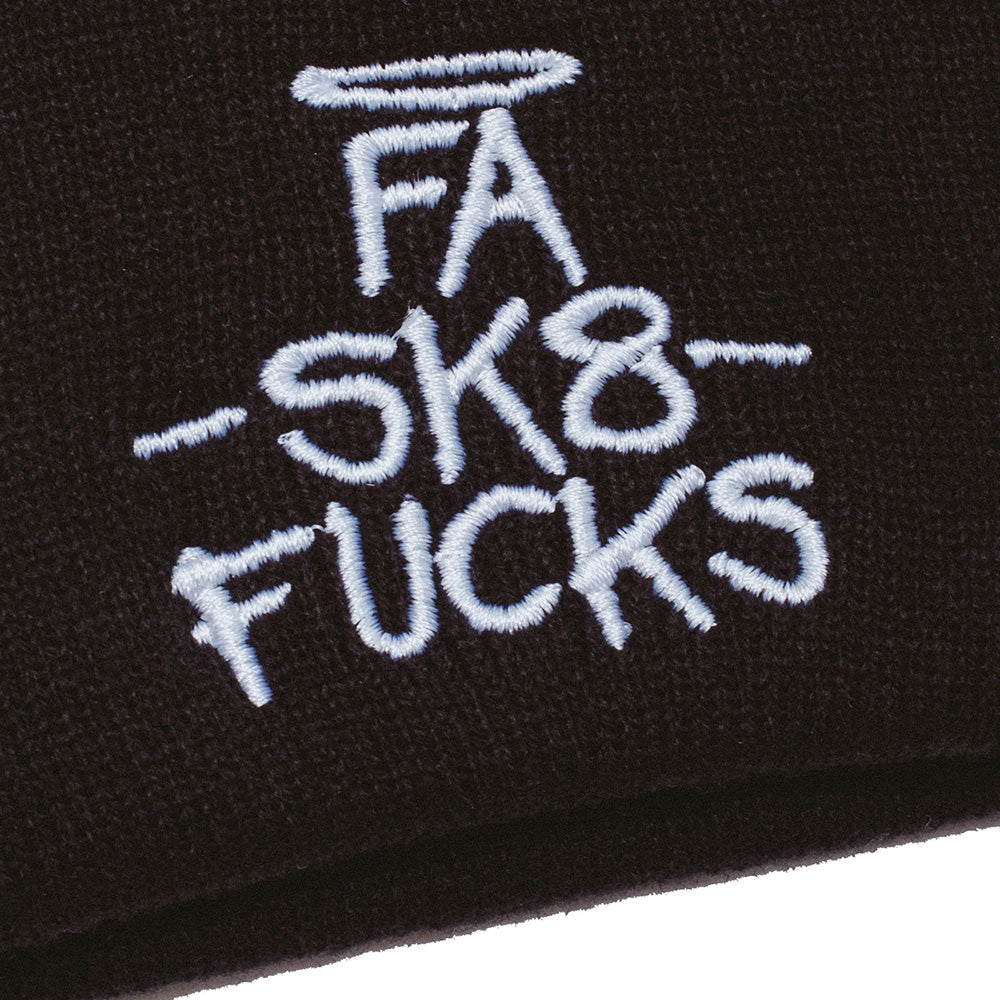 Fucking Awesome FA SK8 Fucks Cuff Beanie Black