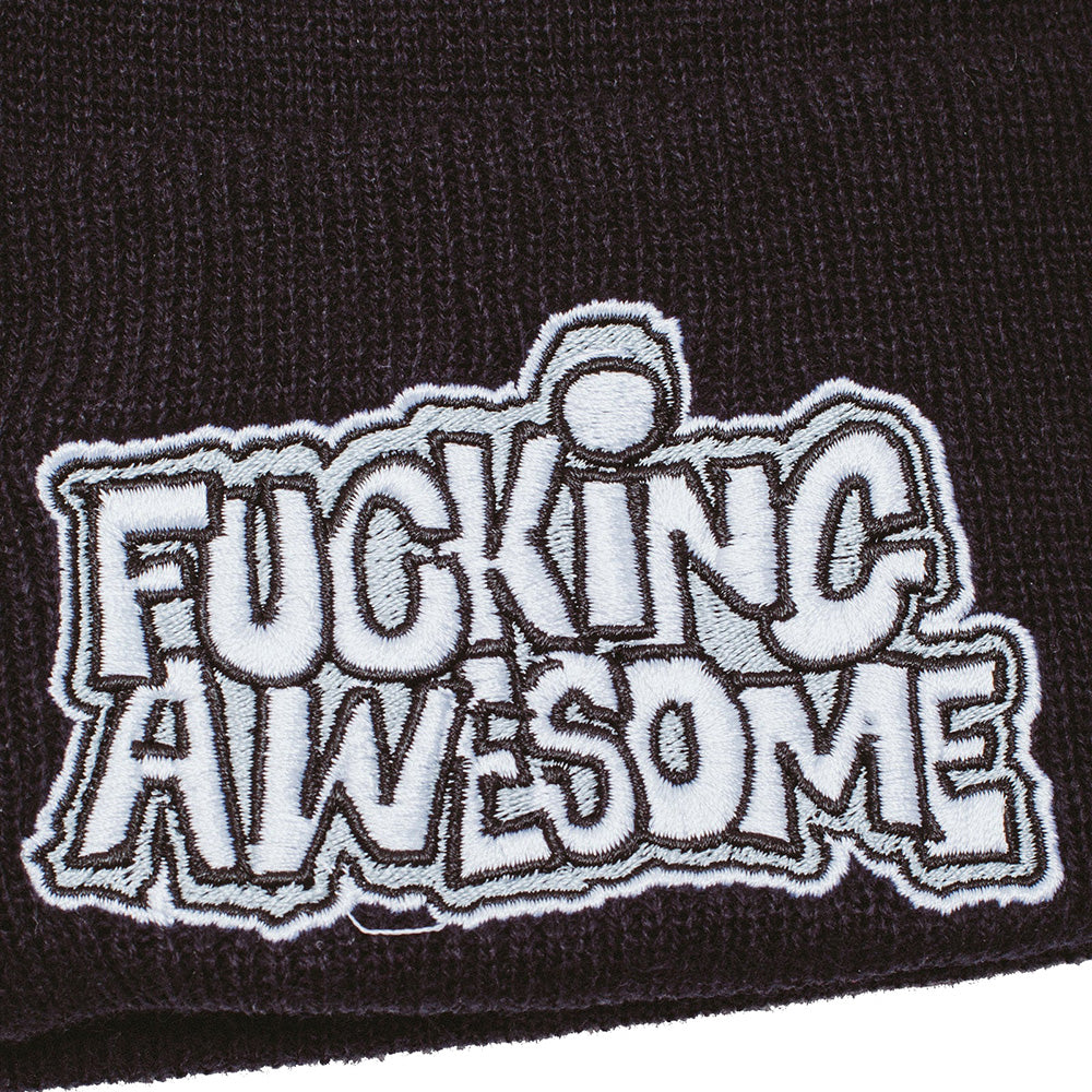 Fucking Awesome PBS Logo Cuff Beanie Black
