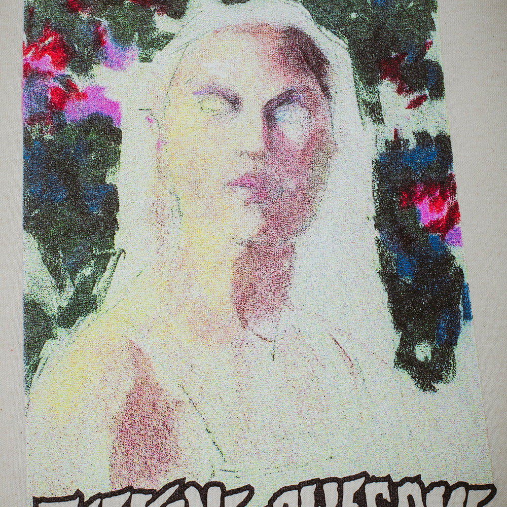 Fucking Awesome Painterly Short Sleeve Tee Bone