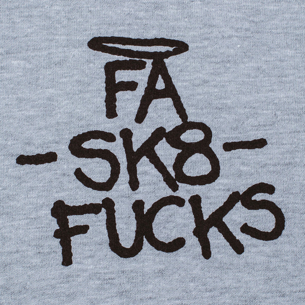 Fucking Awesome SK8 Fucks Short Sleeve Tee Heather Grey