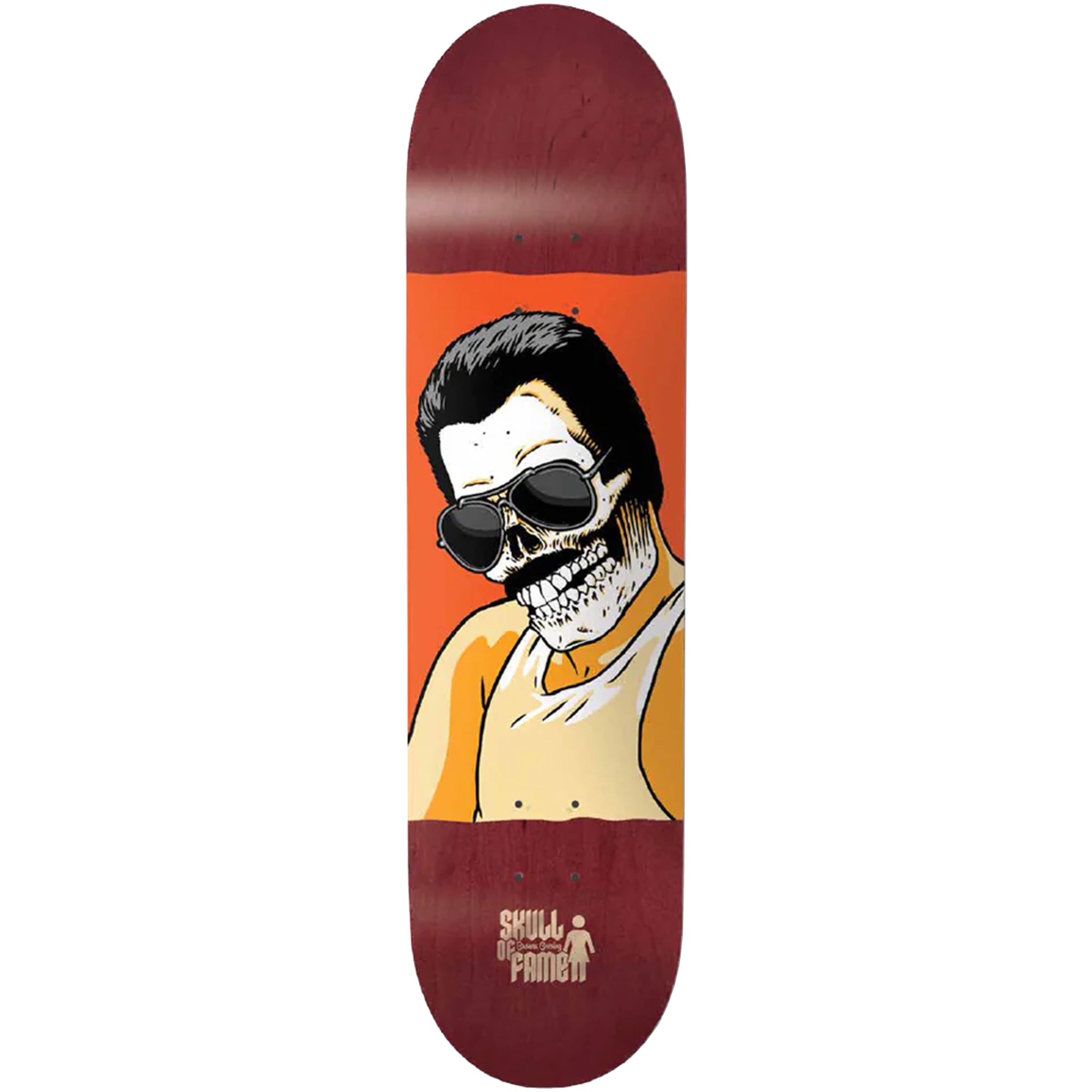 Girl Breana Geering Skull Of Fame Skateboard Deck 8"