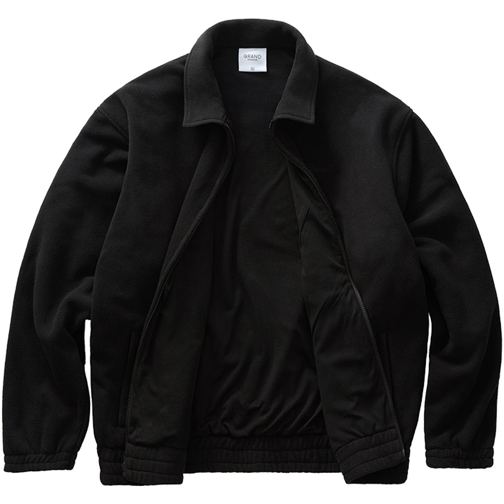 Grand Collection Heavyweight Polar Fleece Jacket Black
