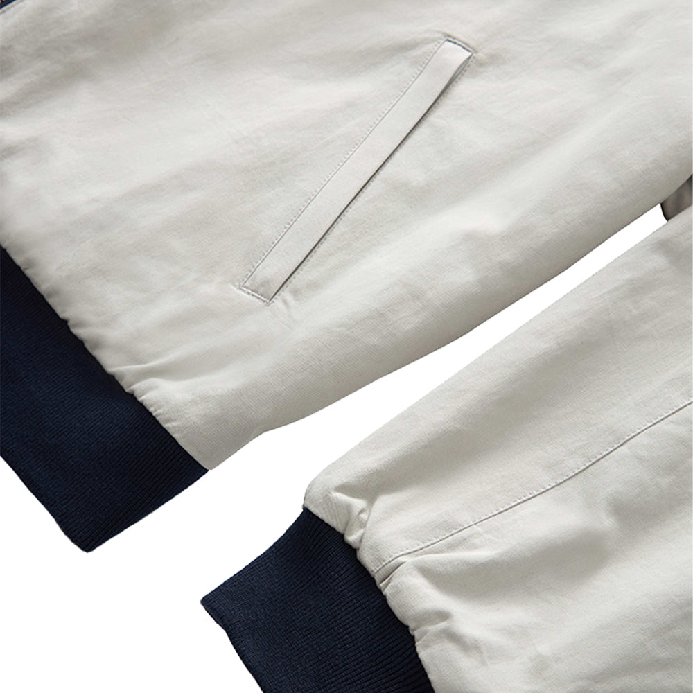 Grand Collection Reversible Pinstripe Wool/cotton Jacket
