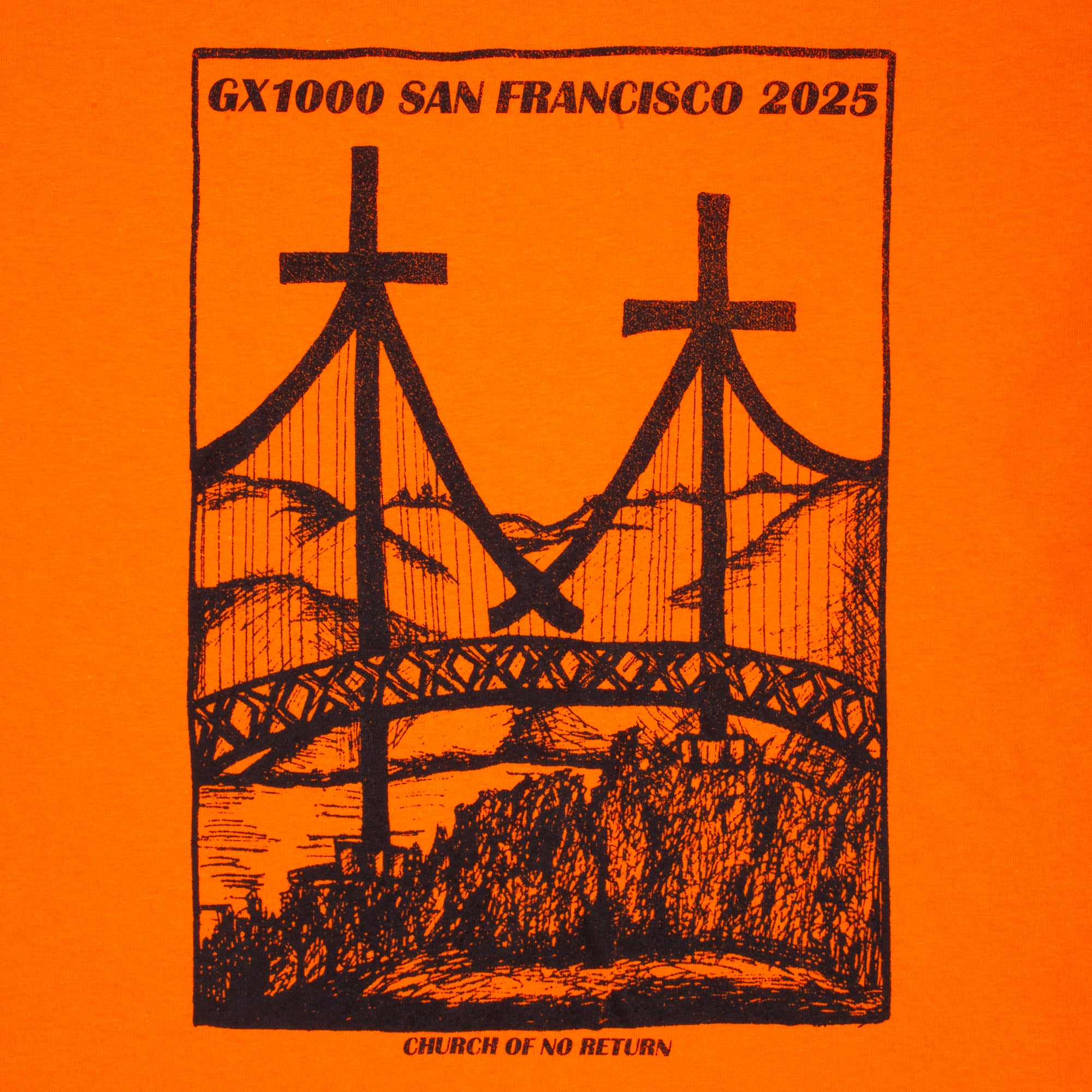 GX1000 Church Of No Return Tee Orange