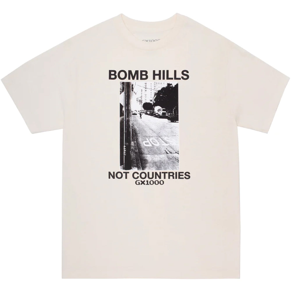 GX1000 Bomb Hills Not Countries Tee Cream