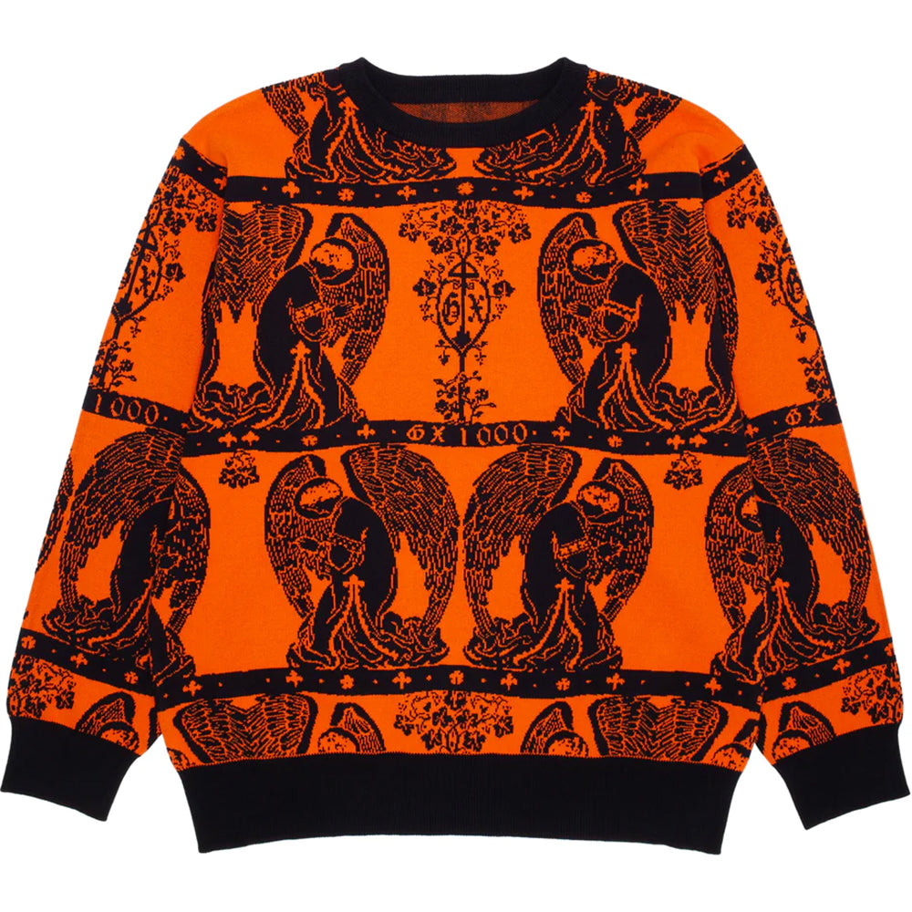 GX1000 Jacquard Crewneck Orange