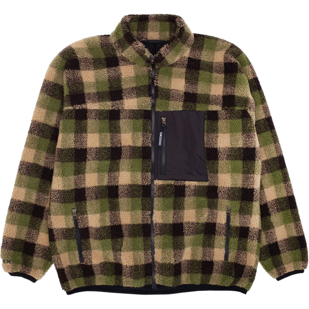 GX1000 Sherpa Fleece Green Plaid