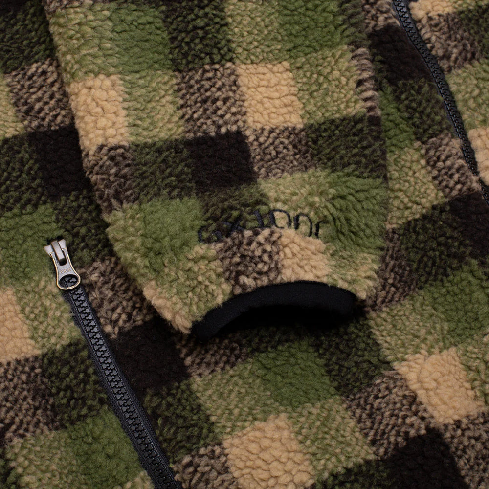 GX1000 Sherpa Fleece Green Plaid