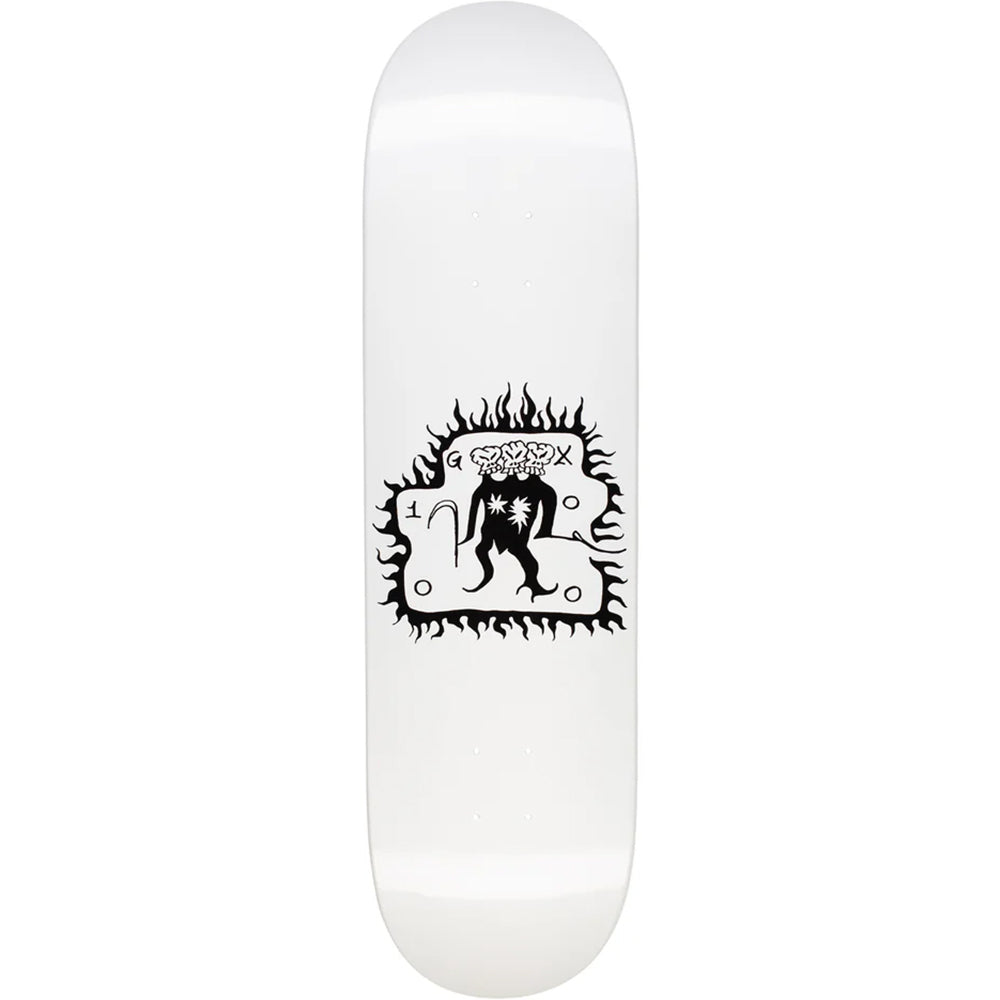 GX1000 Trespass White Skateboard Deck 8.5"