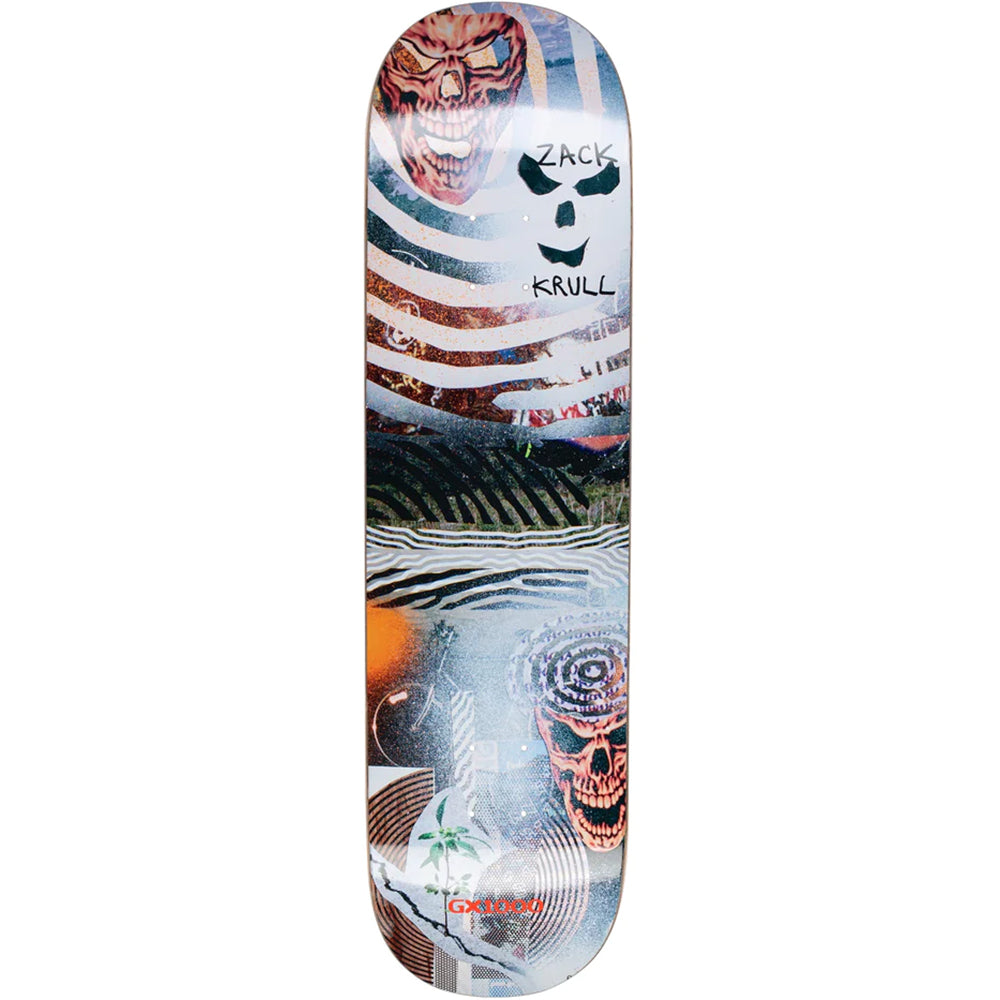 GX1000 Zack Krull Masks Skateboard Deck 8.375"