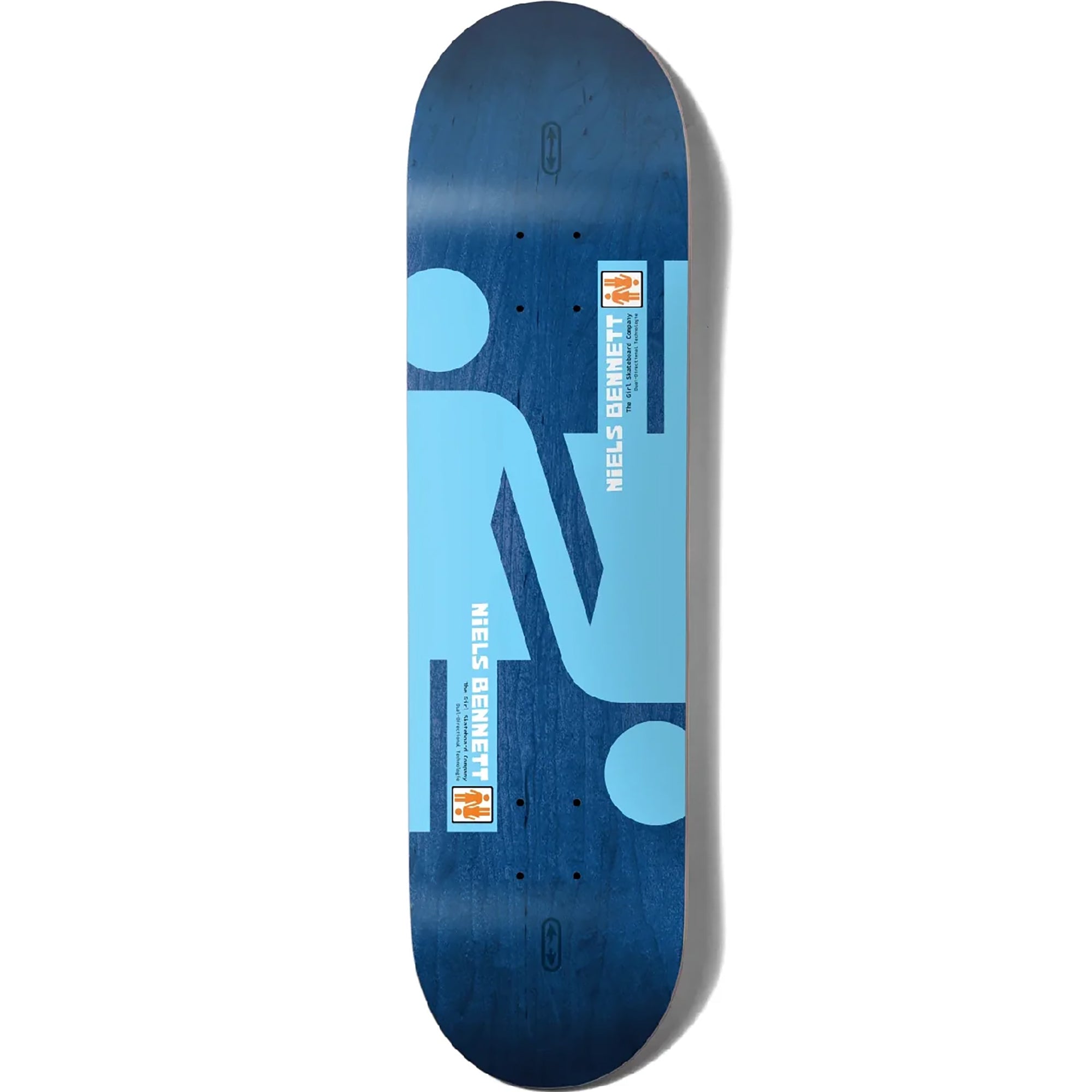 Girl Neils Bennett Double OG Twin Tip Skateboard Deck 8"