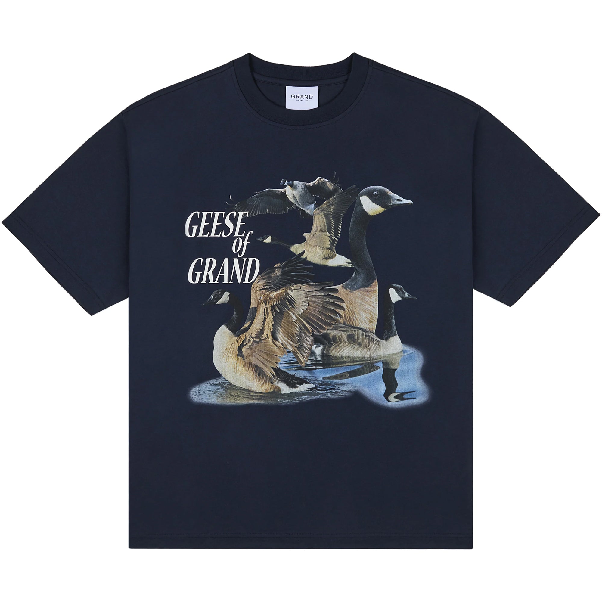 Grand Collection Geese Of Grand Tee Midnight Navy
