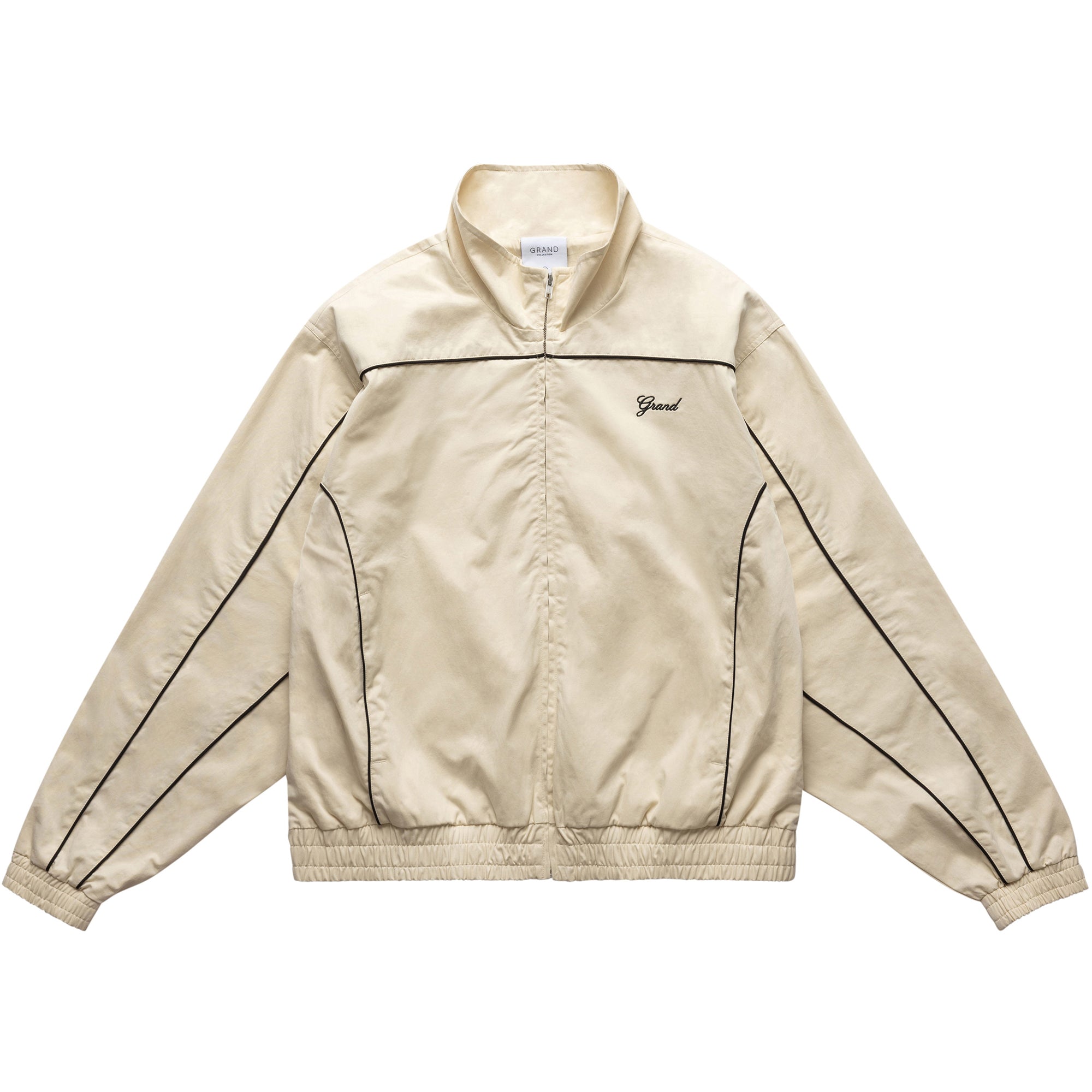 Grand Collection Harrington Jacket With Piping Cream