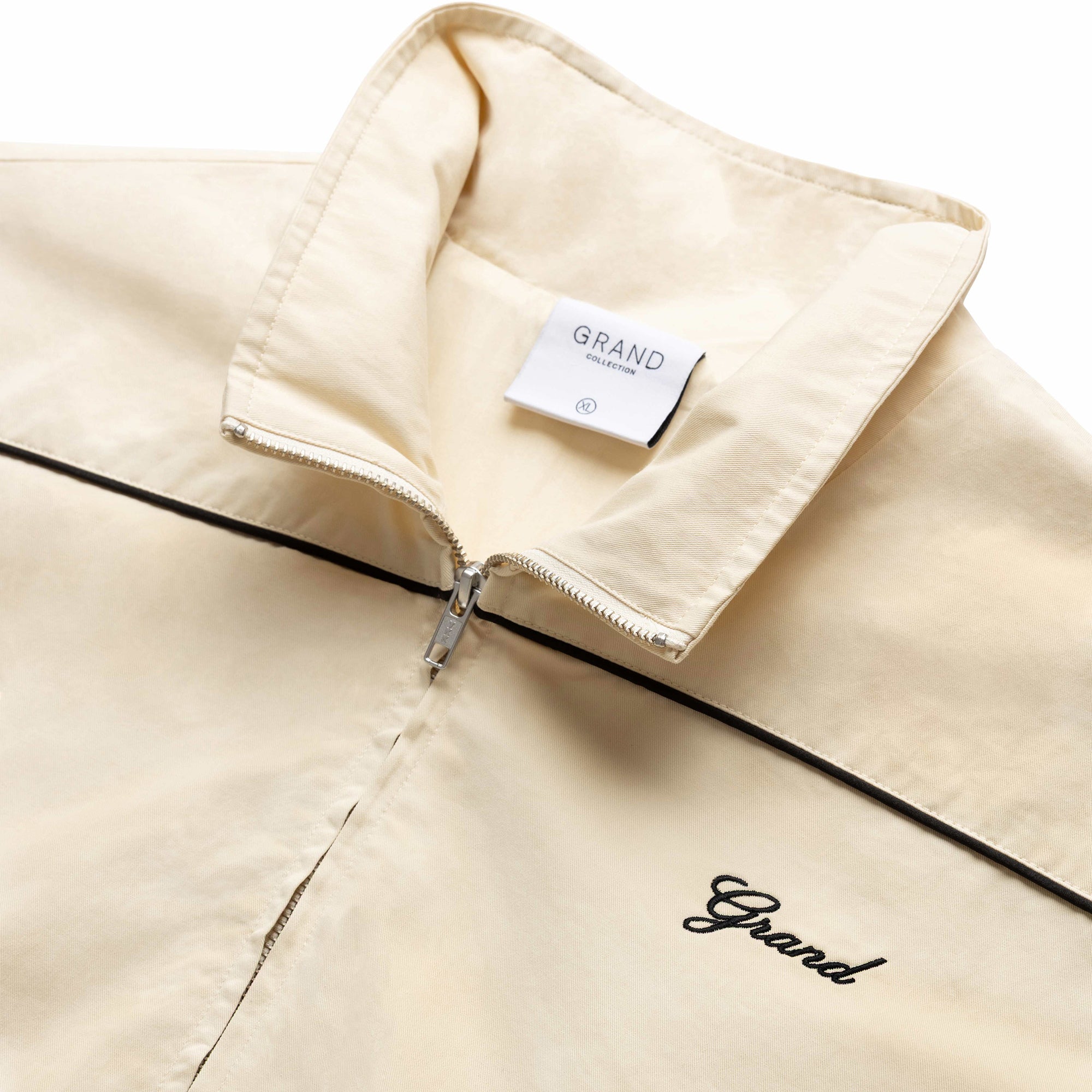 Grand Collection Harrington Jacket With Piping Cream