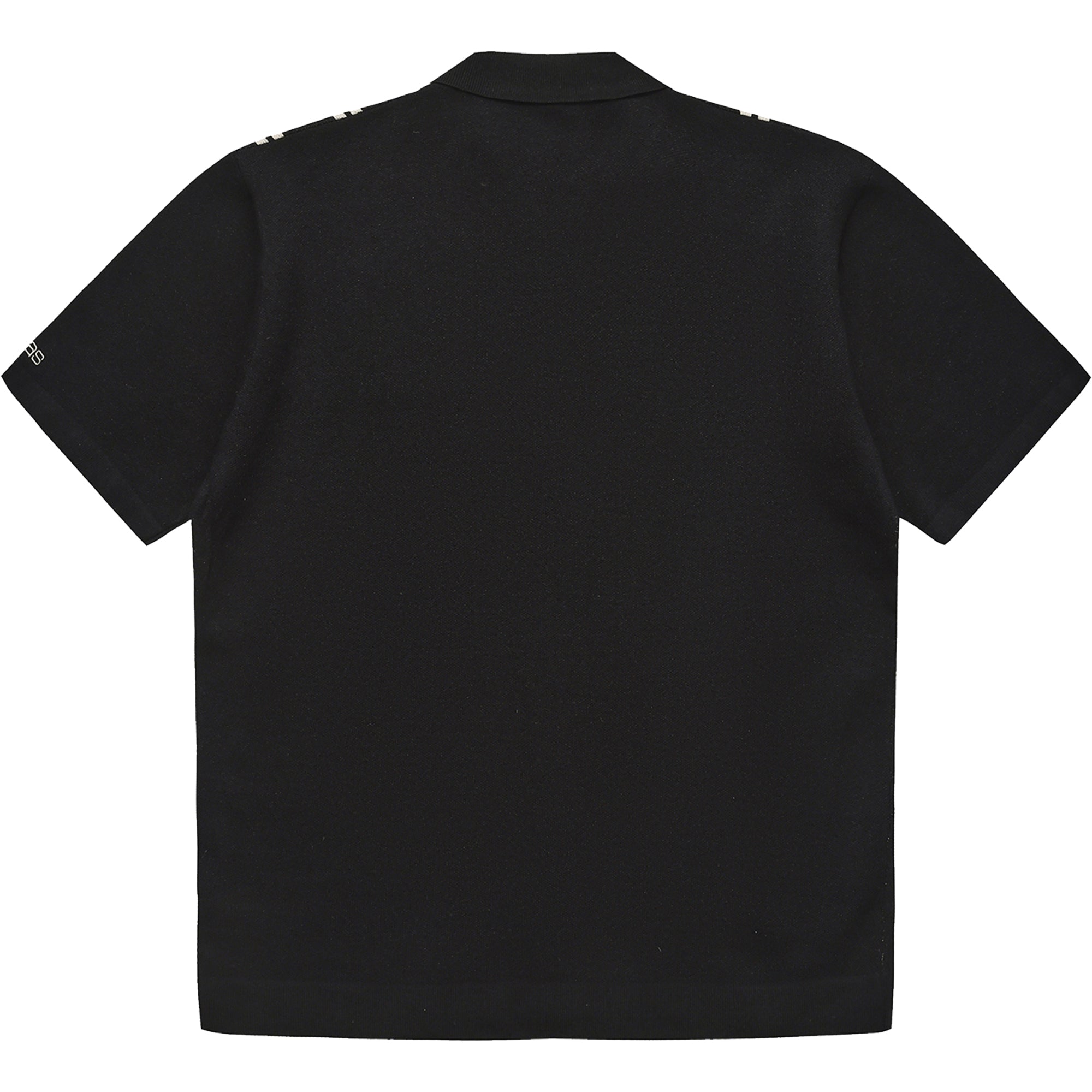 Hélas Aldo Knit Full Zip Polo Black