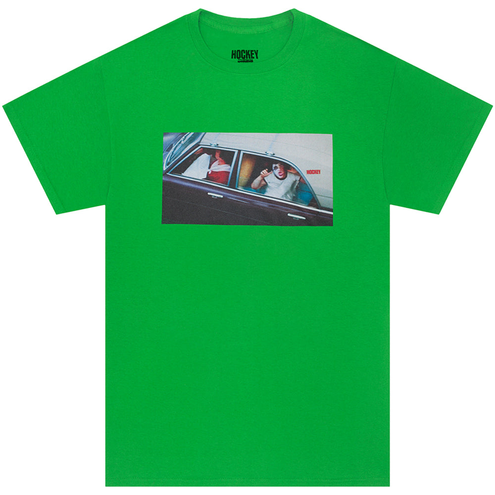 Hockey Car Kid Tee Green