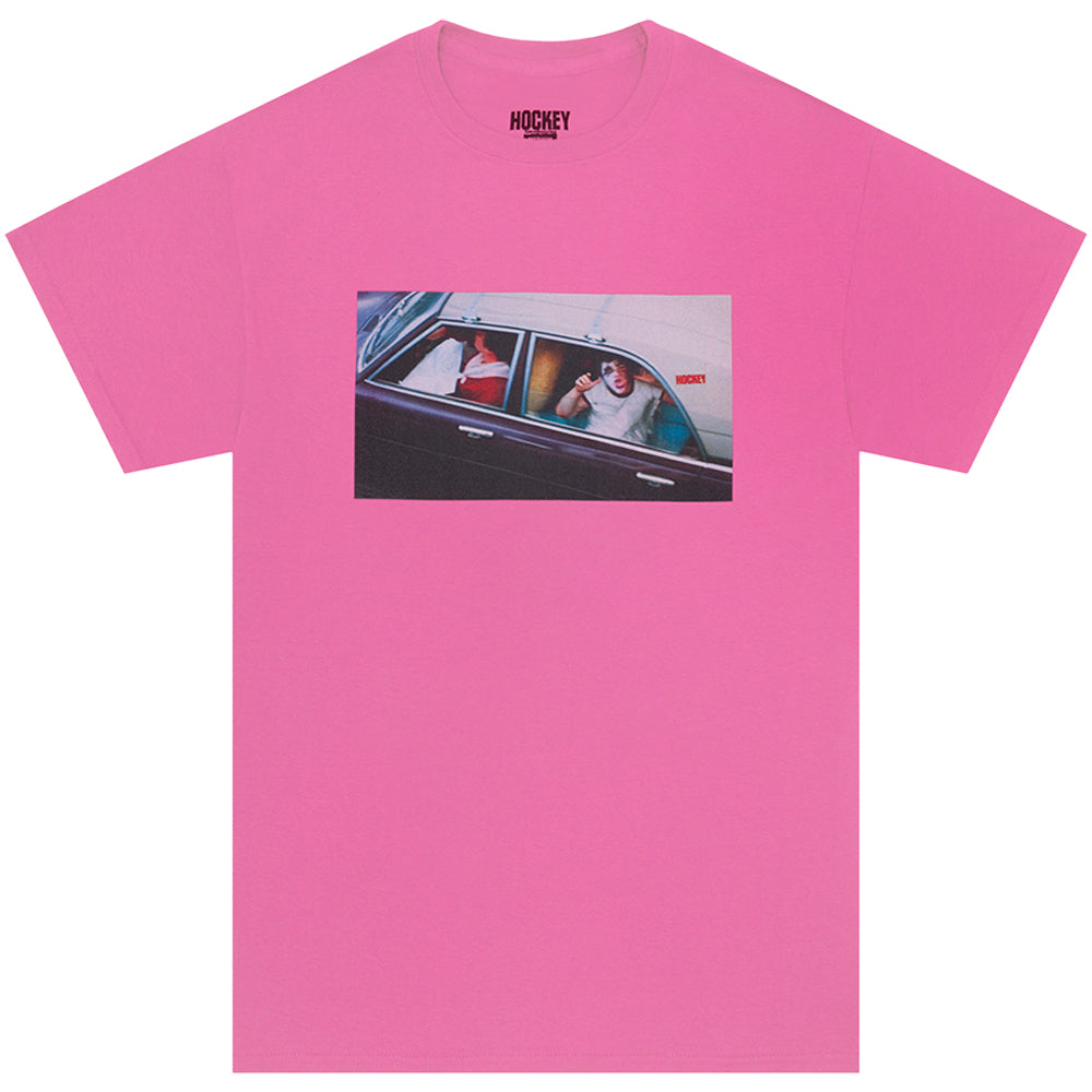 Hockey Car Kid Tee Pink