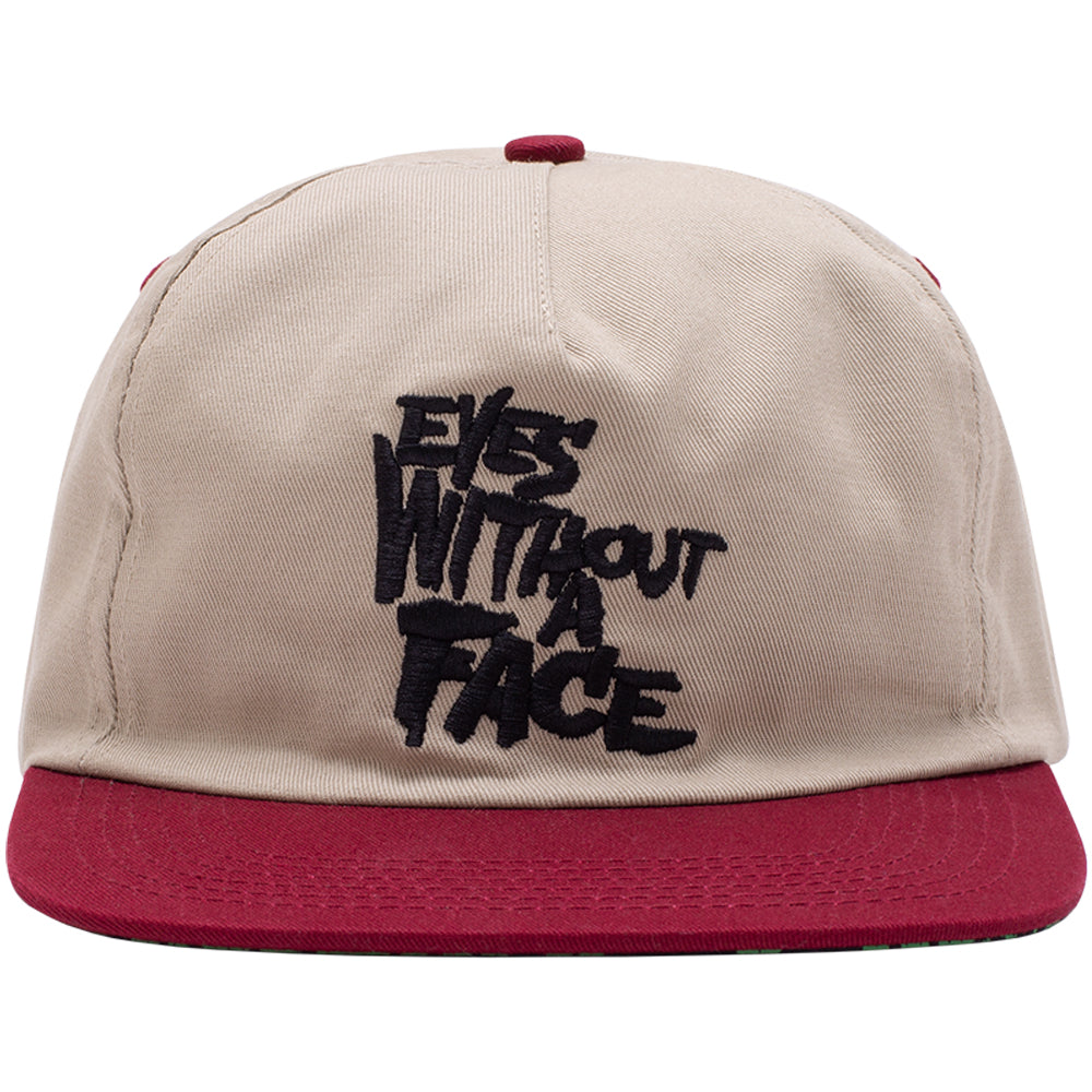 Hockey Eyes Without A Face Hat Beige/Maroon