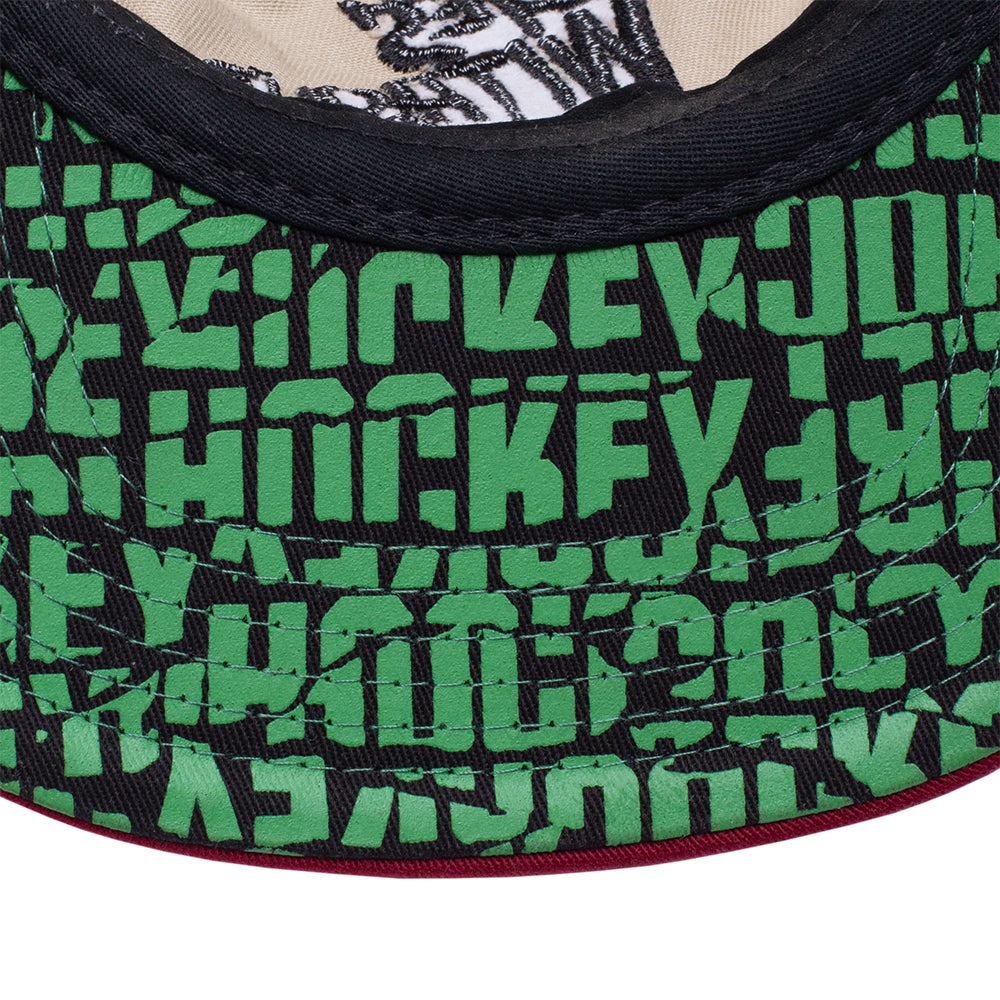 Hockey Eyes Without A Face Hat Beige/Maroon