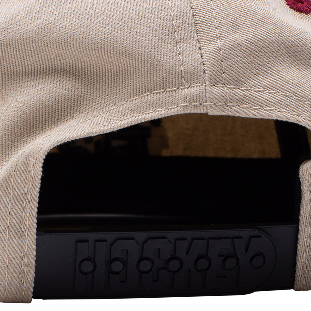 Hockey Eyes Without A Face Hat Beige/Maroon
