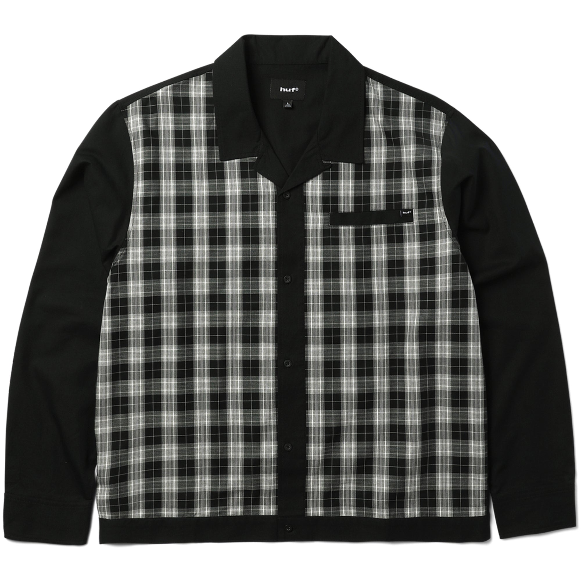 HUF Coolidge Plaid Shirt Black