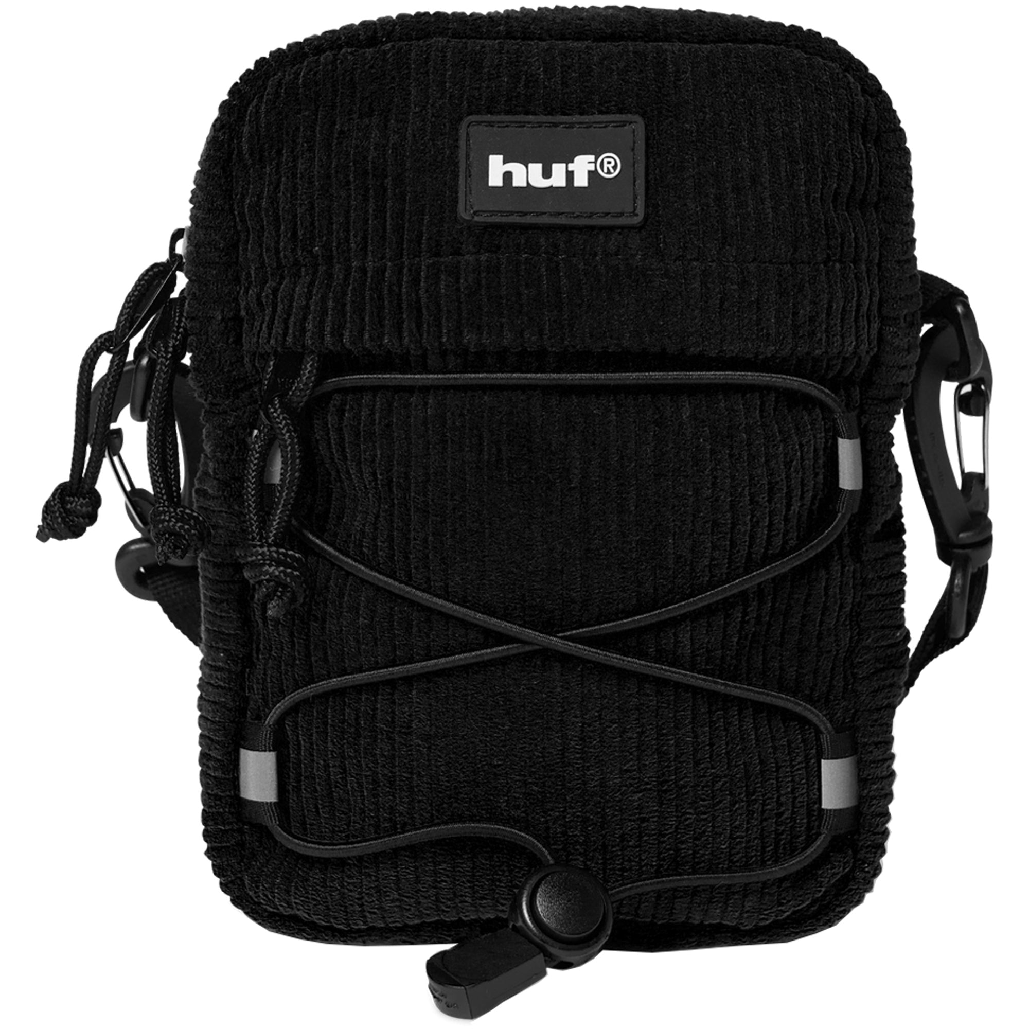 HUF Corduroy Bowery Side Bag Black