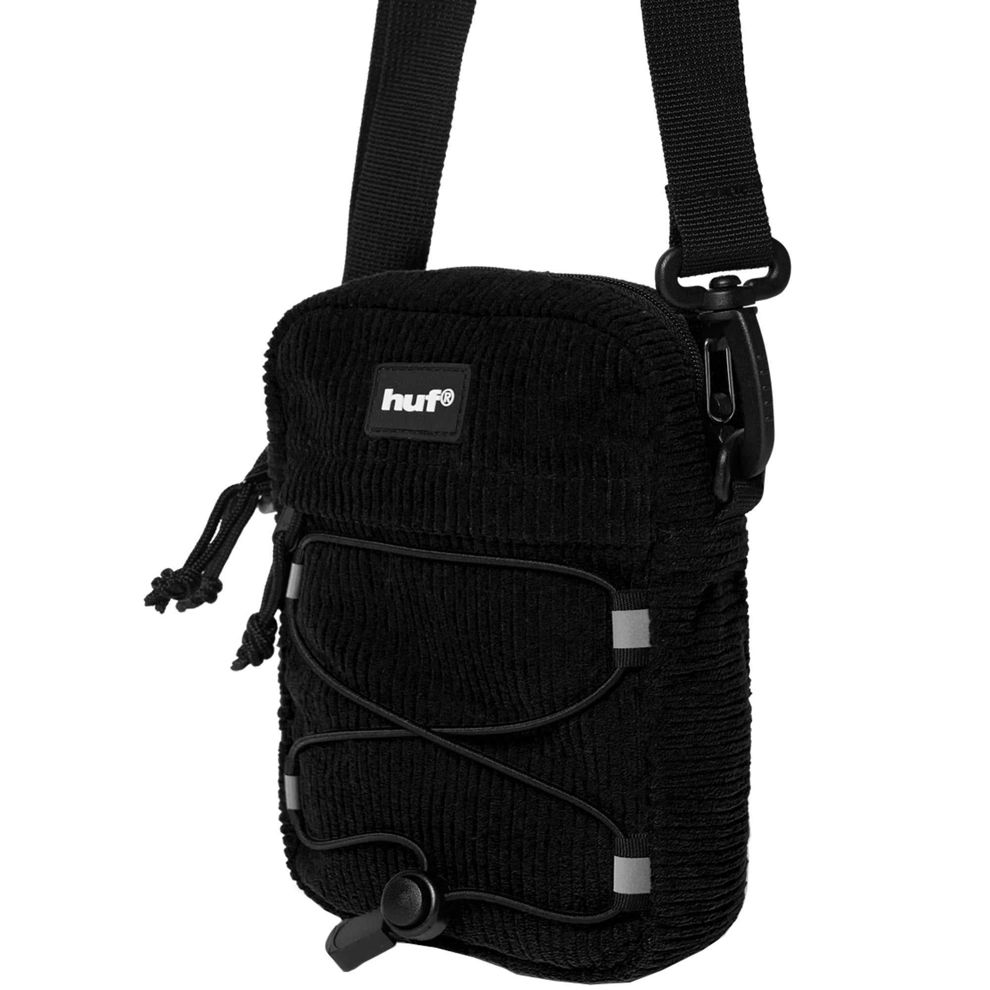 HUF Corduroy Bowery Side Bag Black