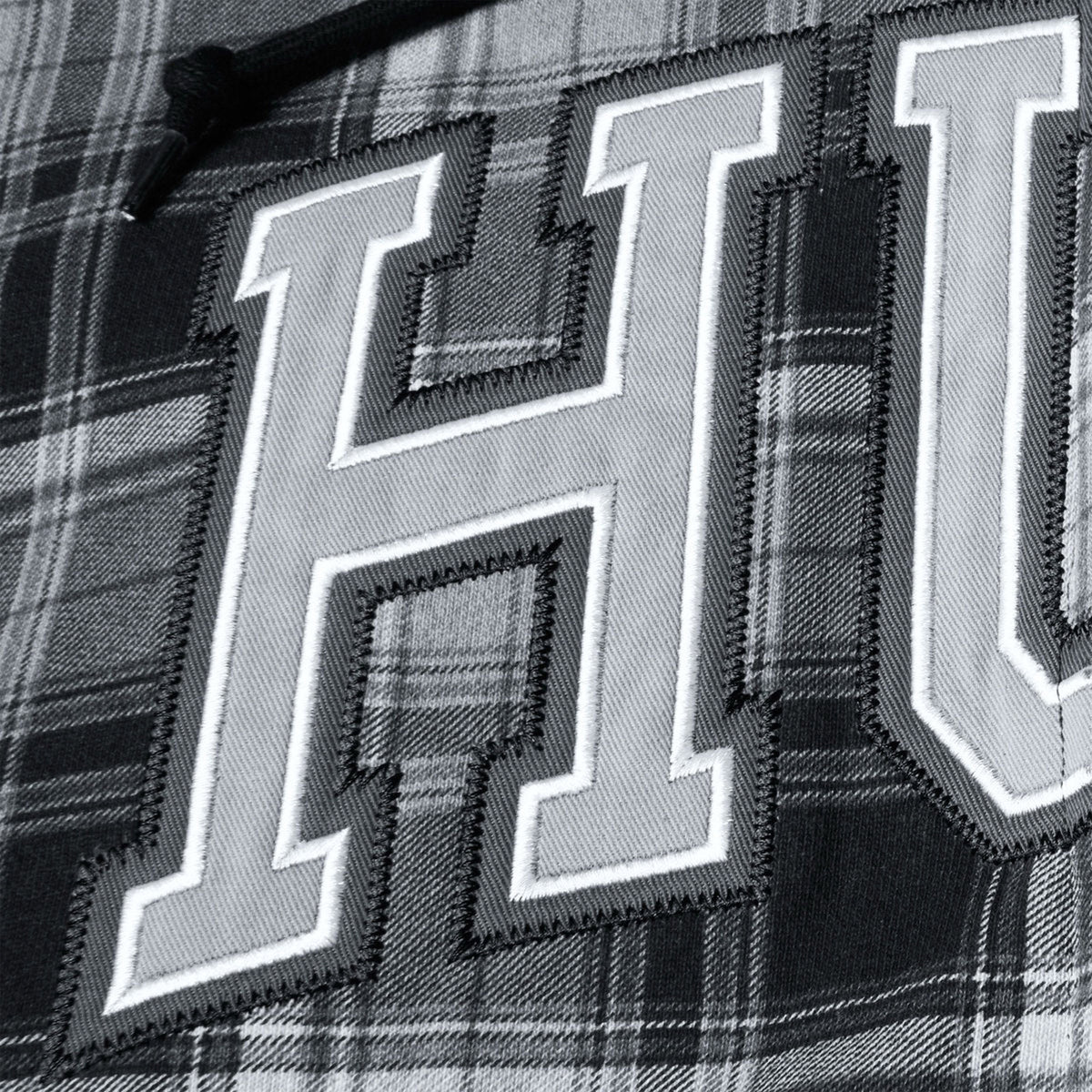 HUF Arch Plaid Heavyweight Zip Hoodie Black