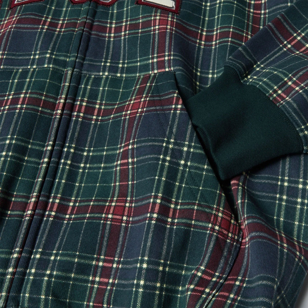 HUF Arch Plaid Heavyweight Zip Hoodie Forest