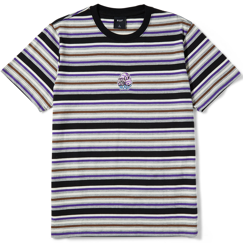 HUF Cheshire Stripe Knit Top Black