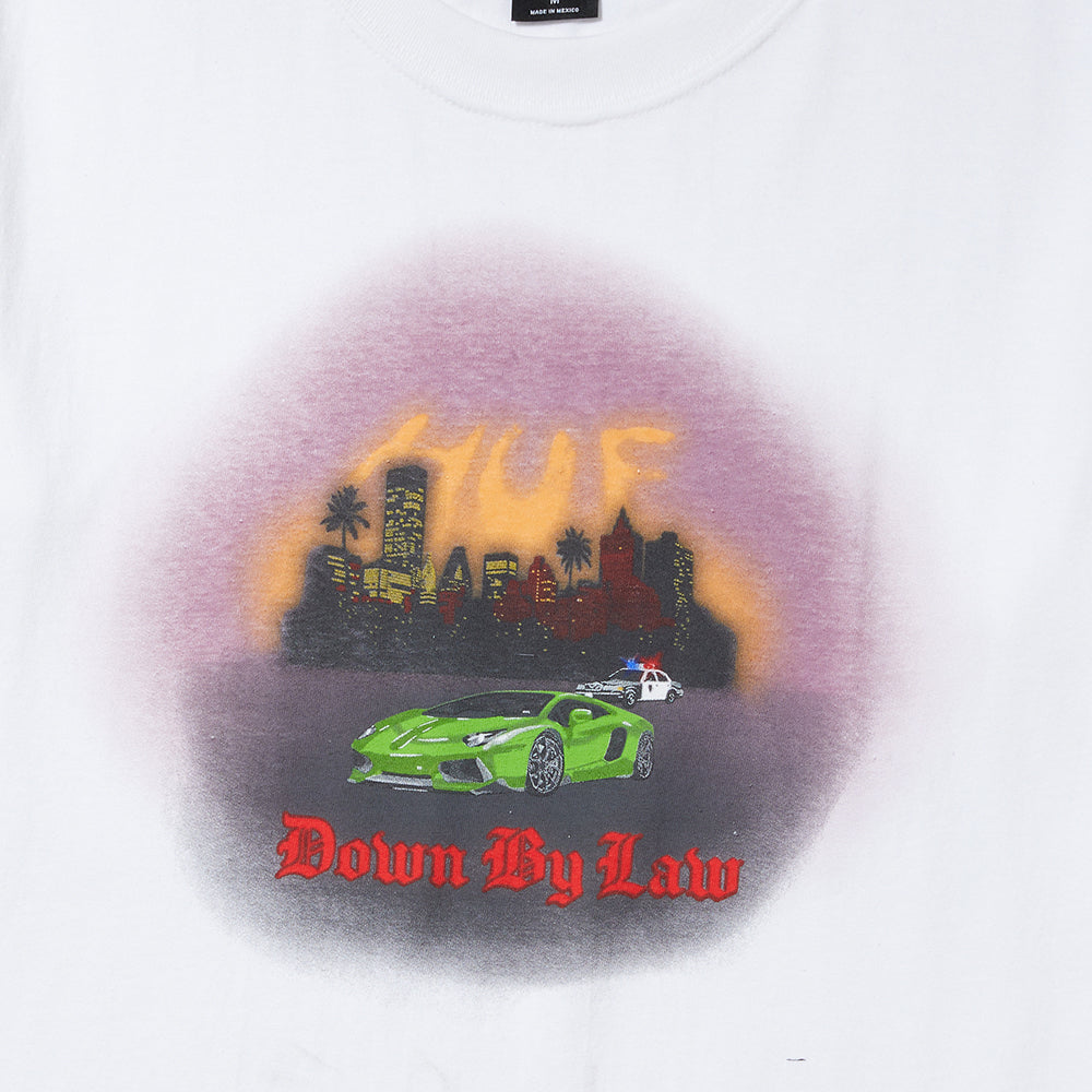 HUF Down By Law T Shirt White