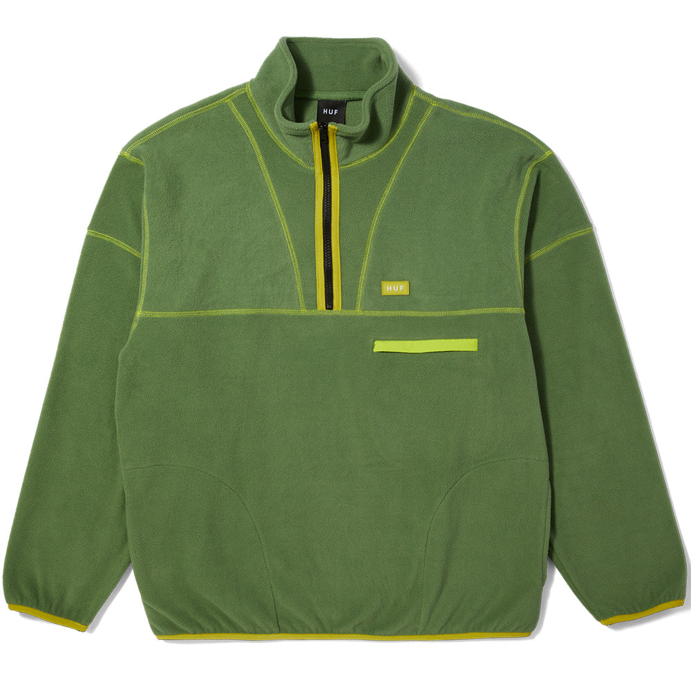 HUF Elysian Quarter Zip Fleece Avocado